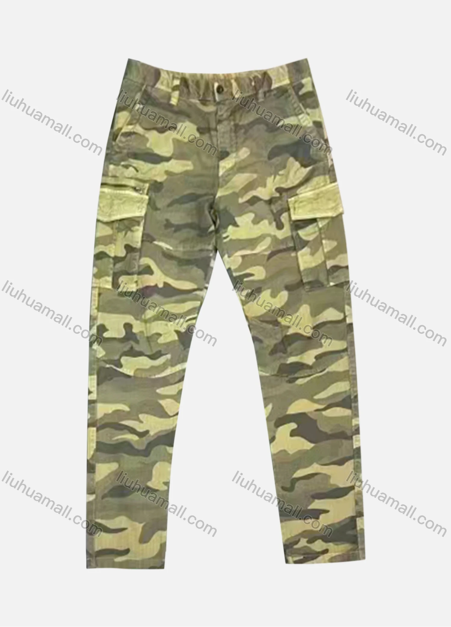 Wholesale Men's Casual Flap Pockets Camouflage Cargo Pant AK7368# - Liuhuamall