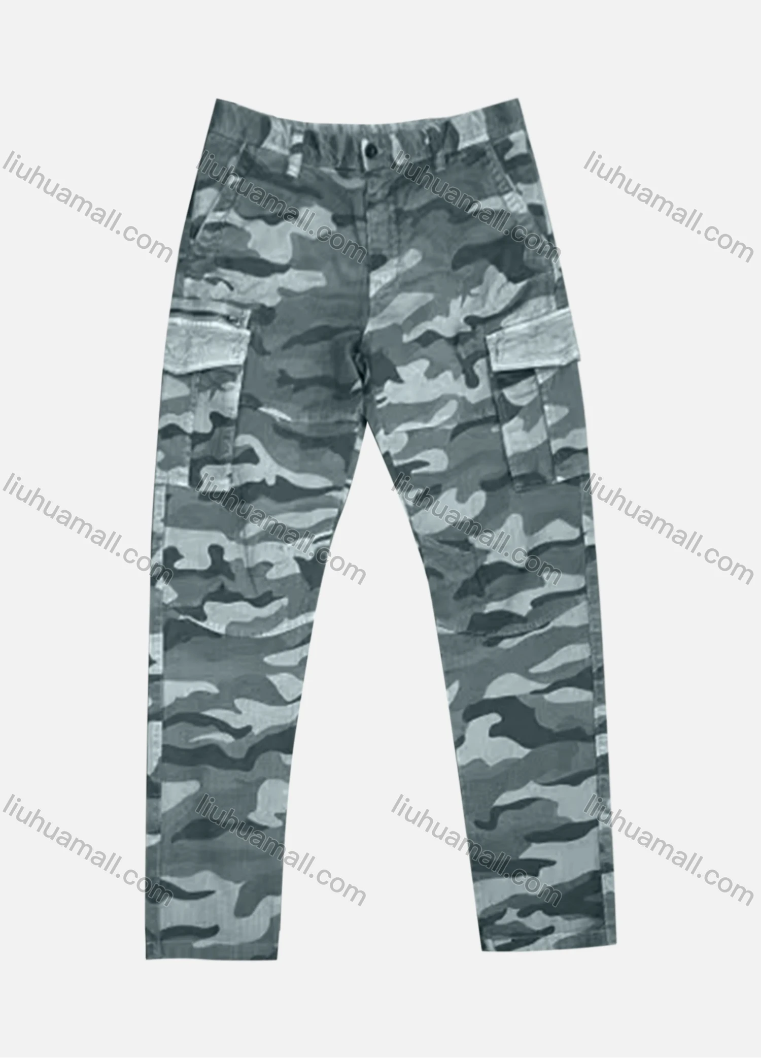 Wholesale Men's Casual Flap Pockets Camouflage Cargo Pant AK7368# - Liuhuamall