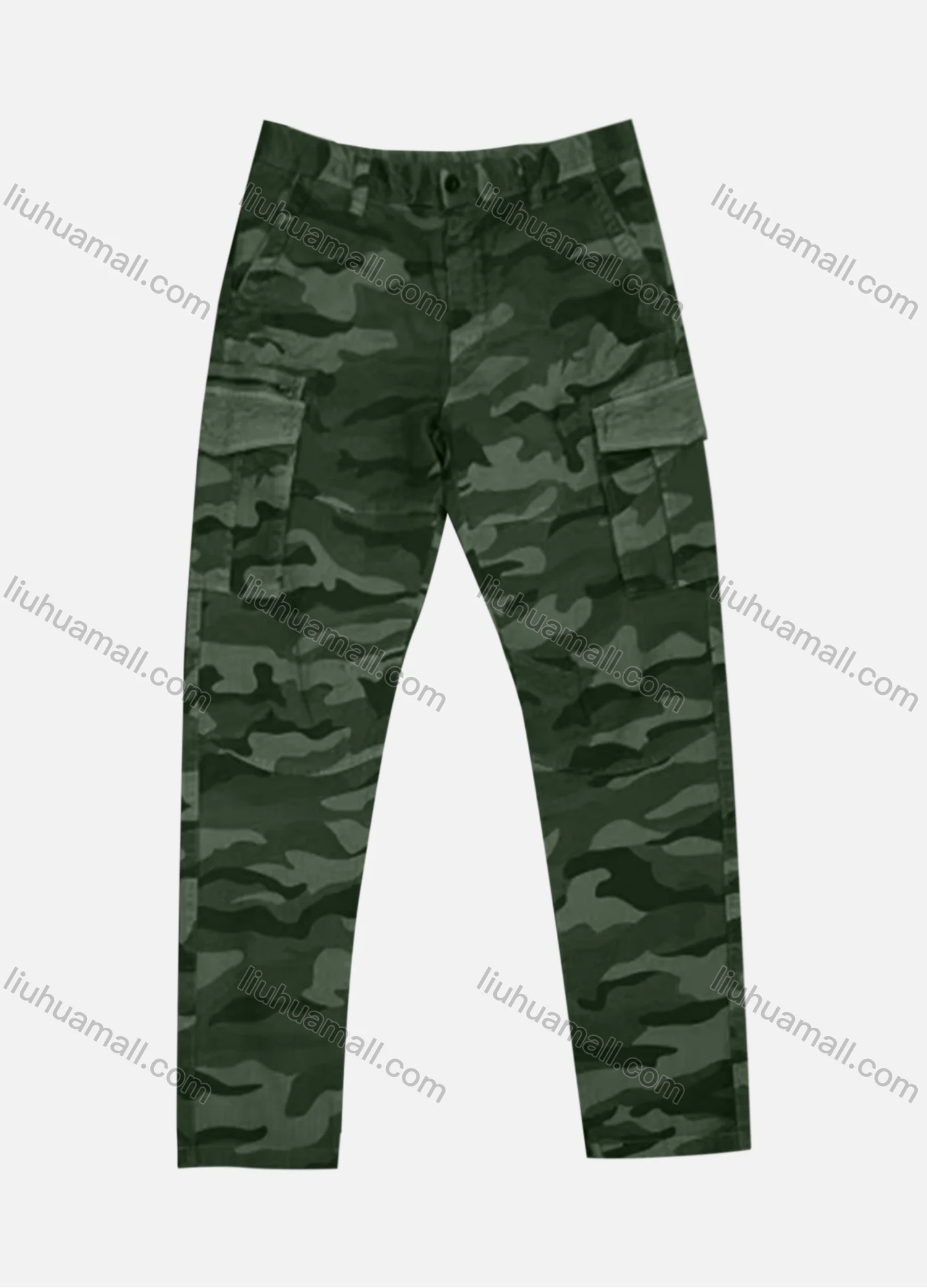 Wholesale Men's Casual Flap Pockets Camouflage Cargo Pant AK7368# - Liuhuamall