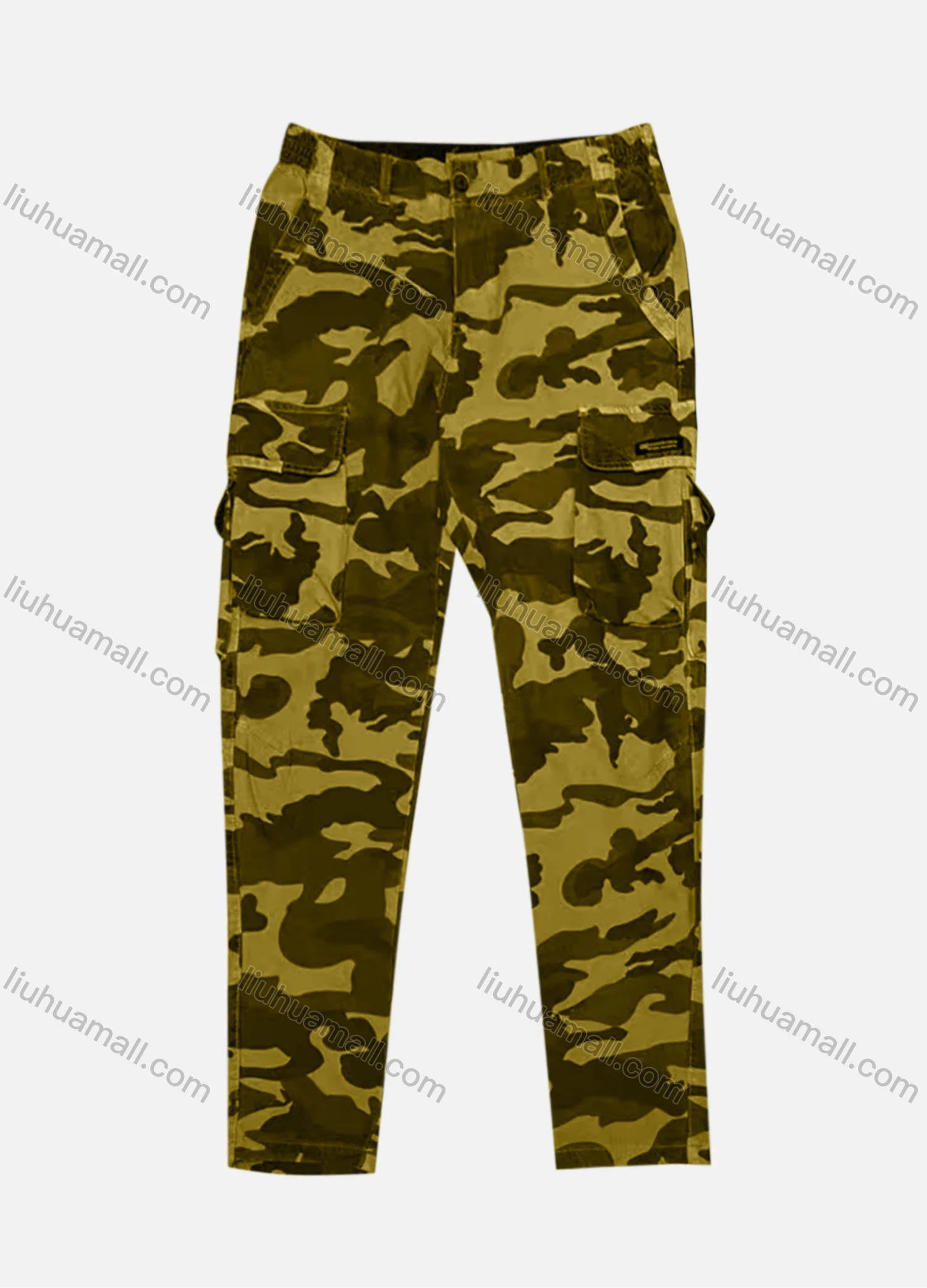 Wholesale Men's Casual Flap Pockets Camouflage Cargo Pant B7362# - Liuhuamall