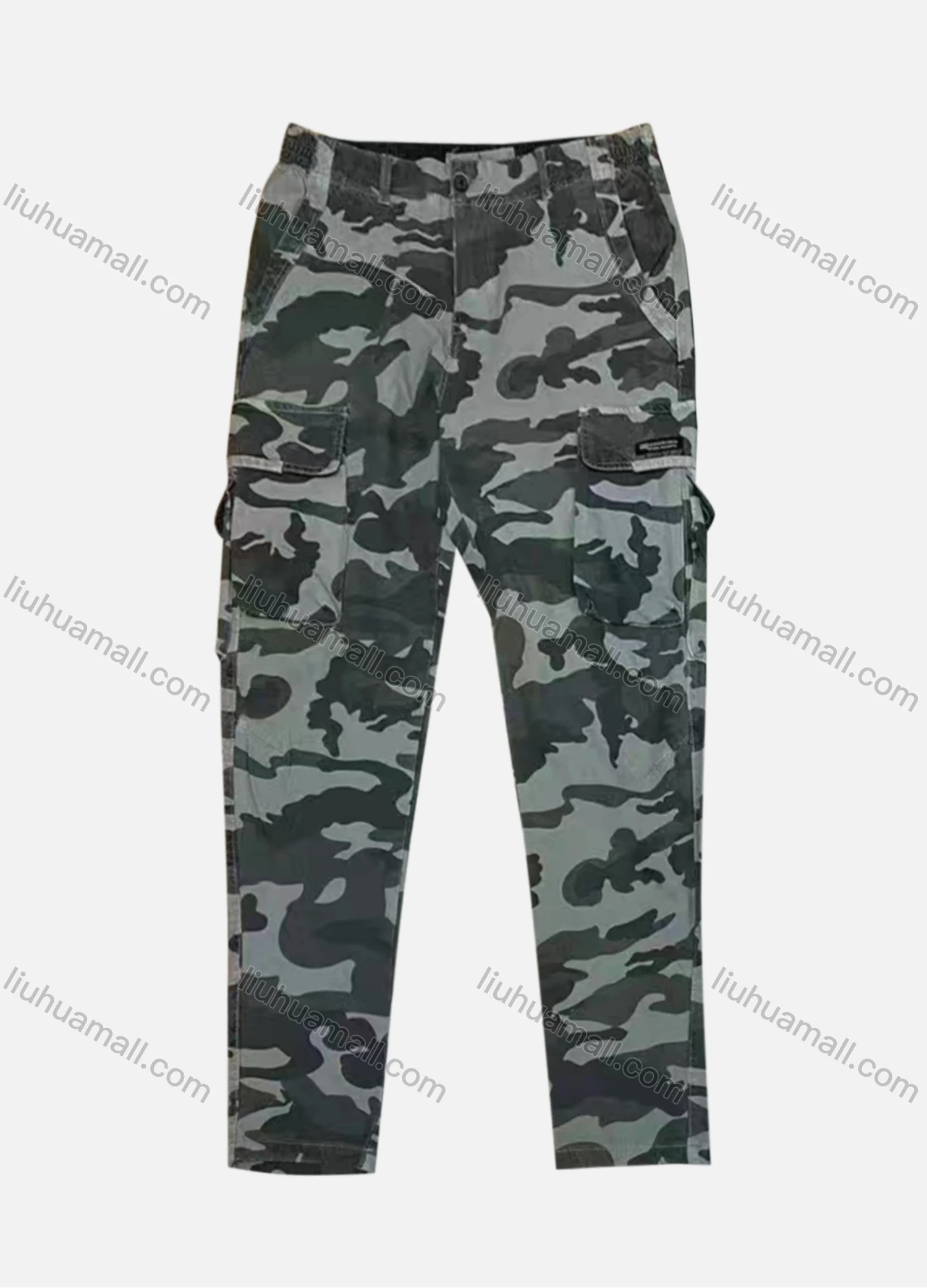 Wholesale Men's Casual Flap Pockets Camouflage Cargo Pant B7362# - Liuhuamall