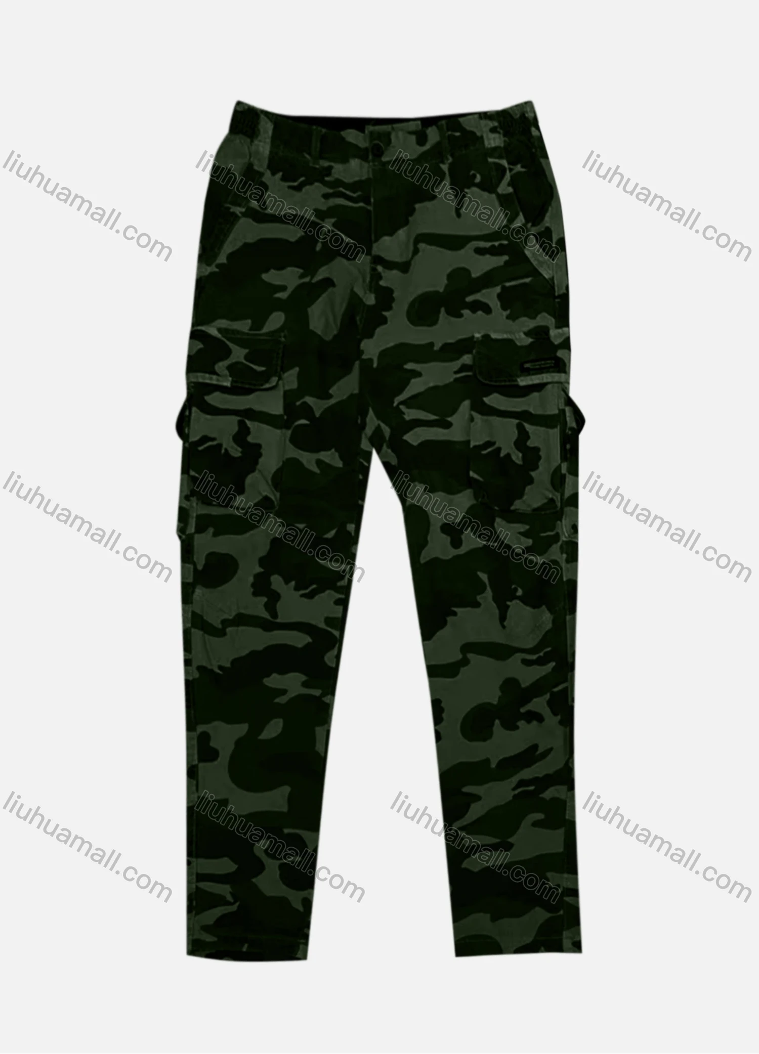 Wholesale Men's Casual Flap Pockets Camouflage Cargo Pant B7362# - Liuhuamall