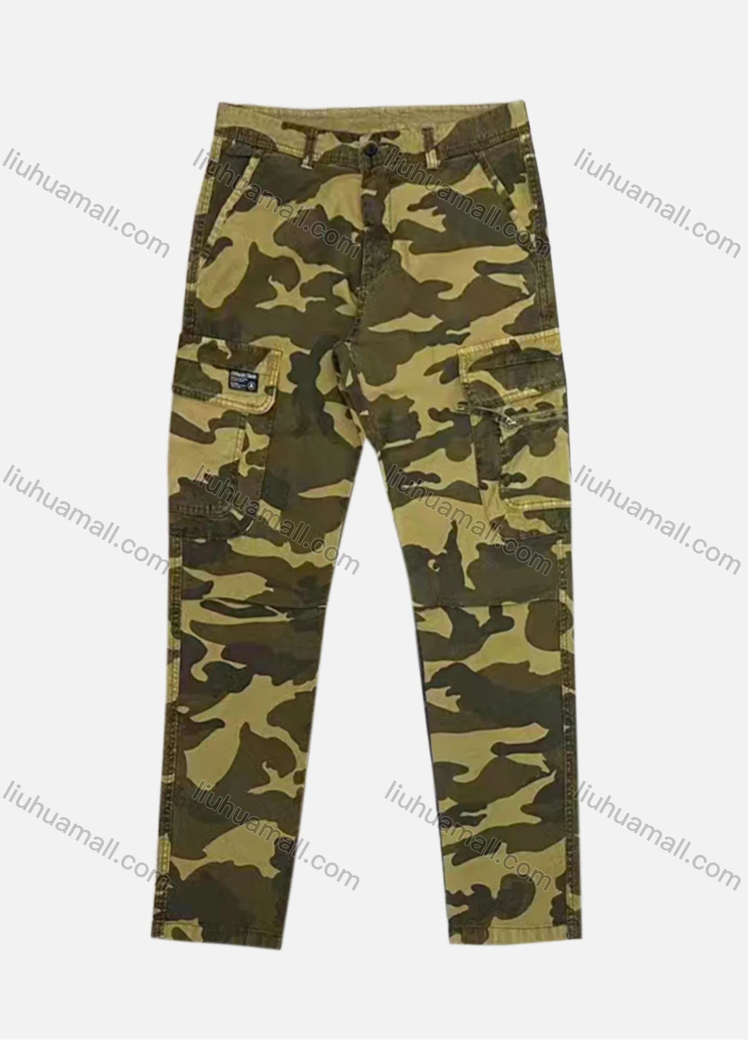 Wholesale Men's Casual Flap Pockets Camouflage Cargo Pant B7382# - Liuhuamall