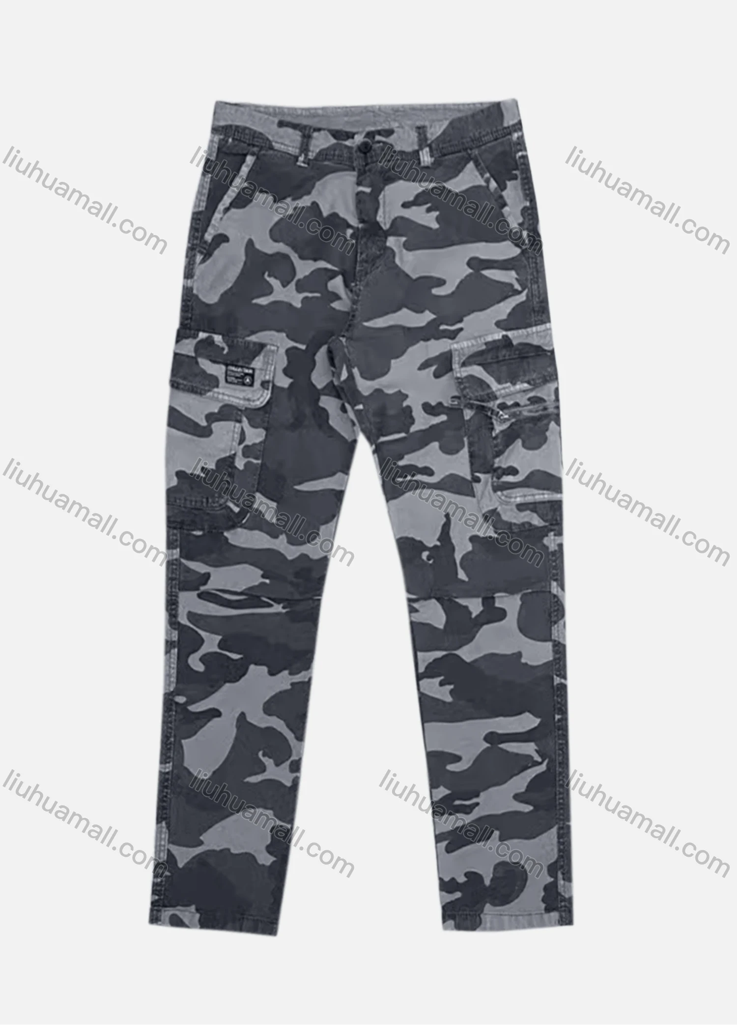 Wholesale Men's Casual Flap Pockets Camouflage Cargo Pant B7382# - Liuhuamall