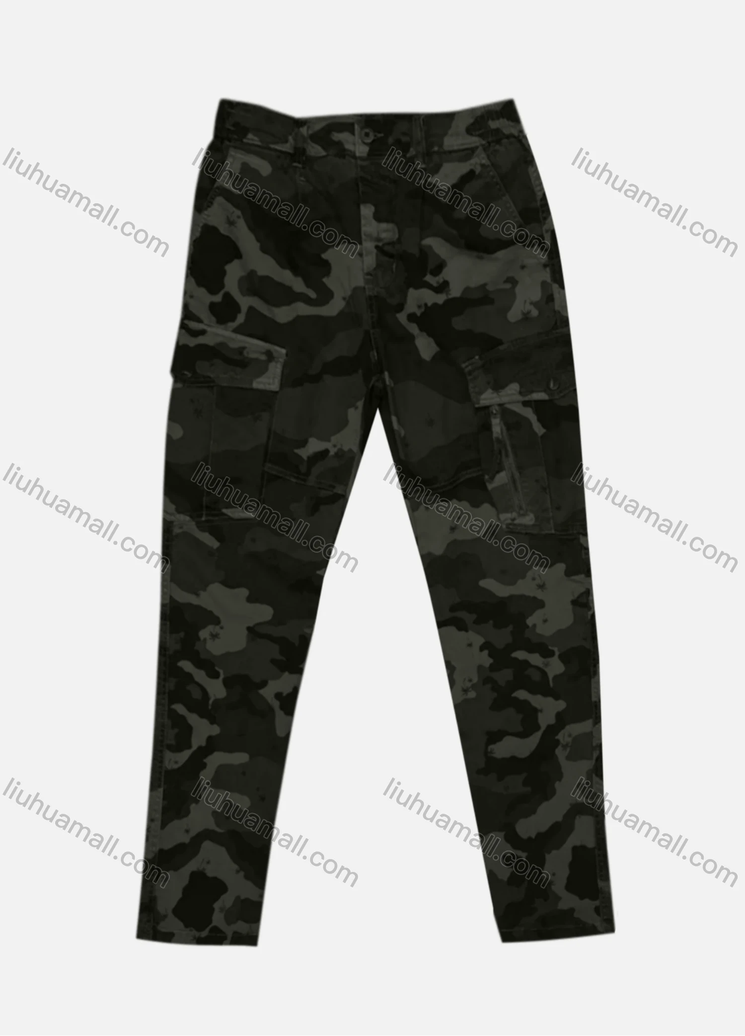 Wholesale Men's Casual Flap Pockets Camouflage Cargo Pant B7389# - Liuhuamall