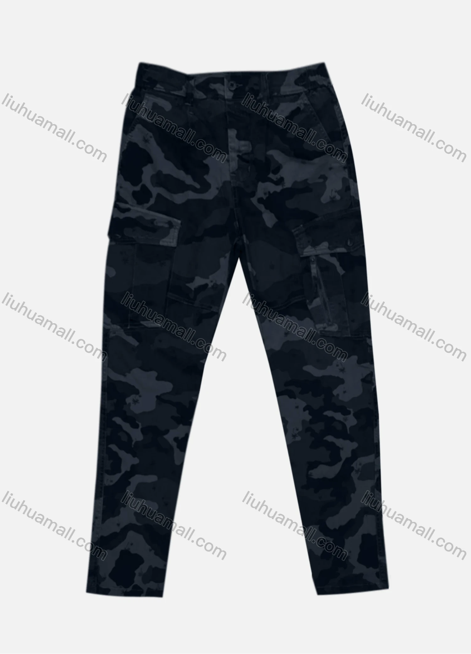 Wholesale Men's Casual Flap Pockets Camouflage Cargo Pant B7389# - Liuhuamall