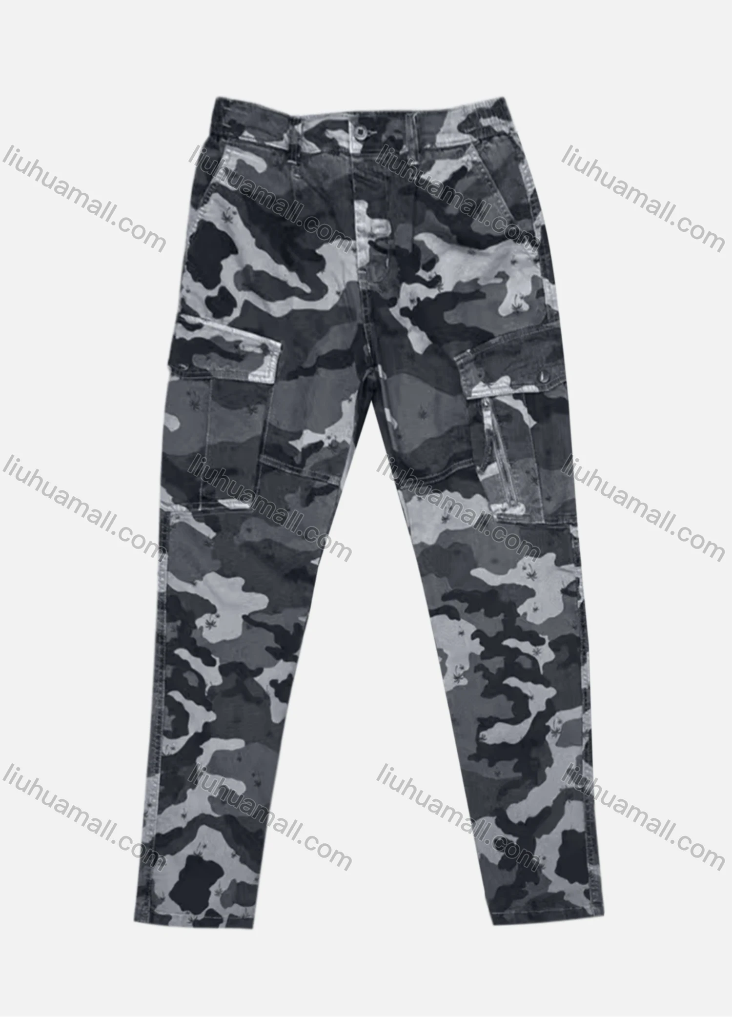 Wholesale Men's Casual Flap Pockets Camouflage Cargo Pant B7389# - Liuhuamall