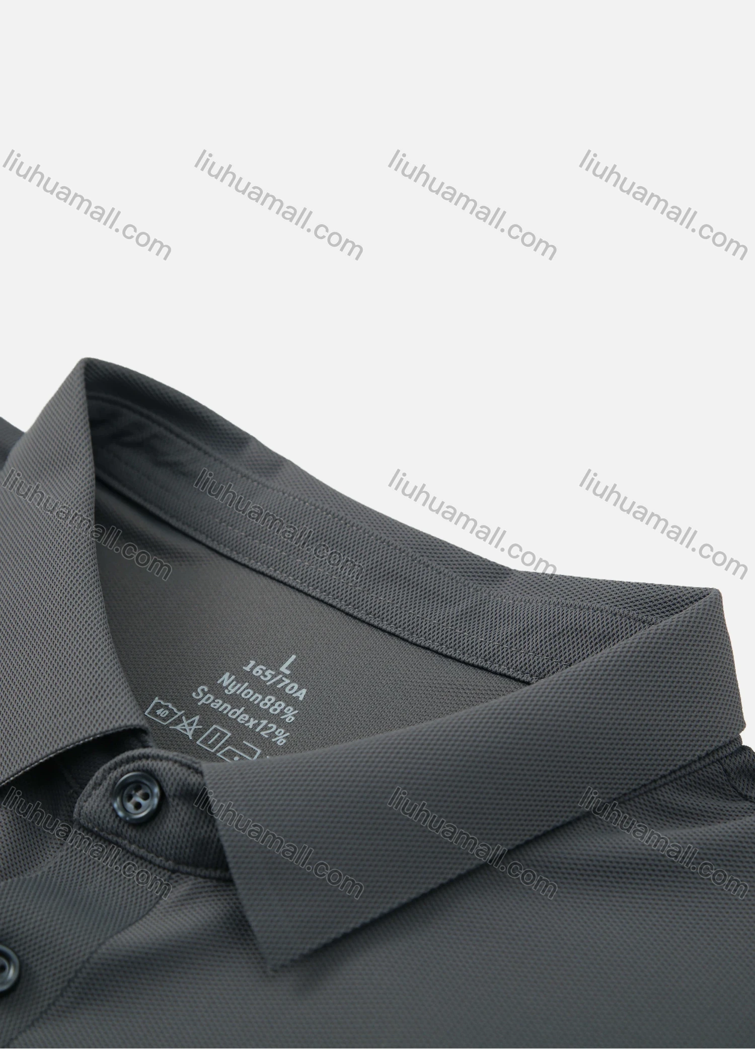 Wholesale Men's Casual Plain Short Sleeve Split Side Sporty Polo Shirts 301# - Liuhuamall