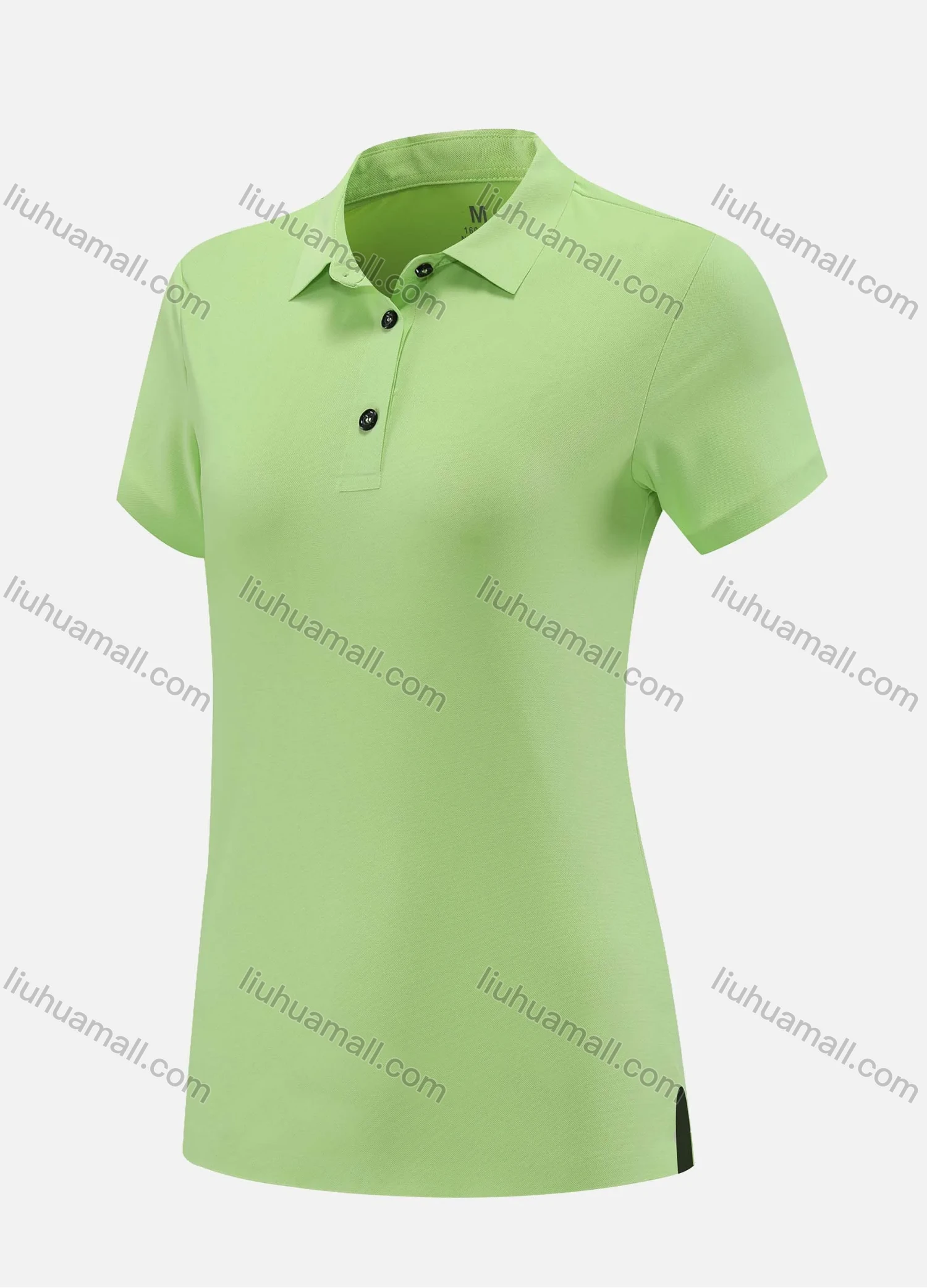 Wholesale Women's Plain Casual Short Sleeve Basics Polo Shirt 302# - Liuhuamall
