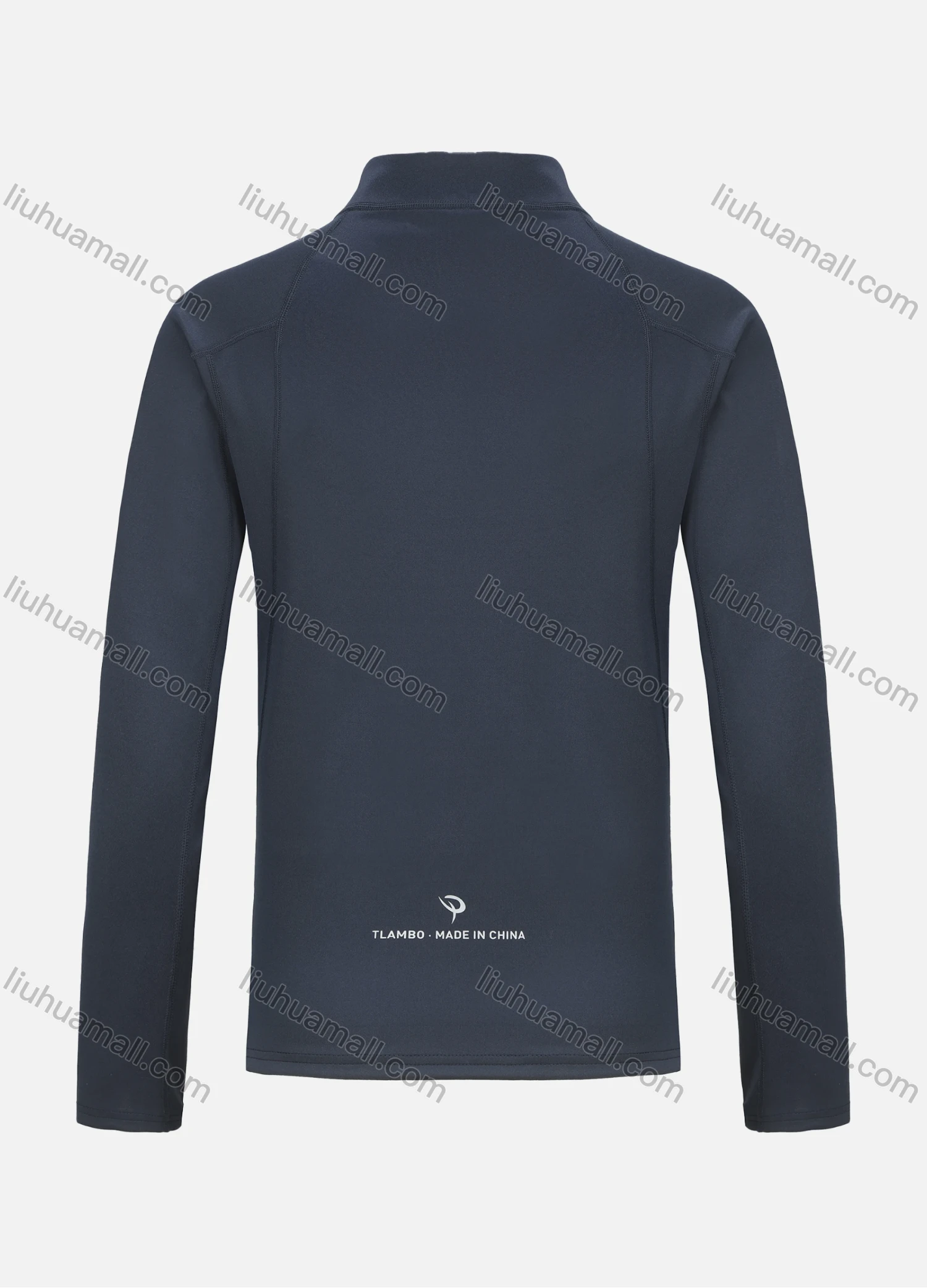 Wholesale Men's Workout Plain Long Sleeve Quarter Zip Mock Neck Sporty Sweatshirt 61187# - Liuhuamall