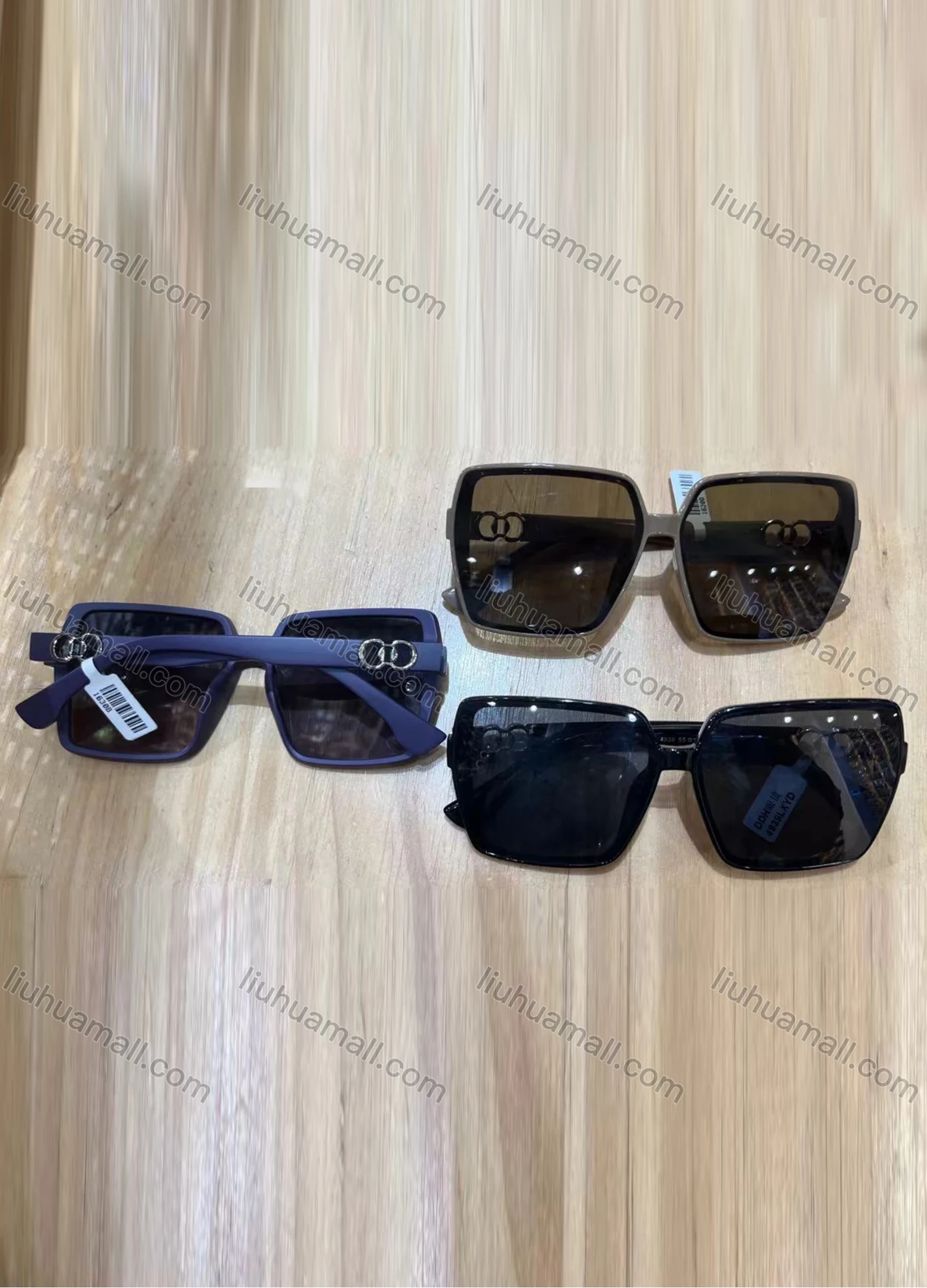 Wholesale Classic Plastic Square Frame Plain Lenses Sunglasses 4939# - Liuhuamall
