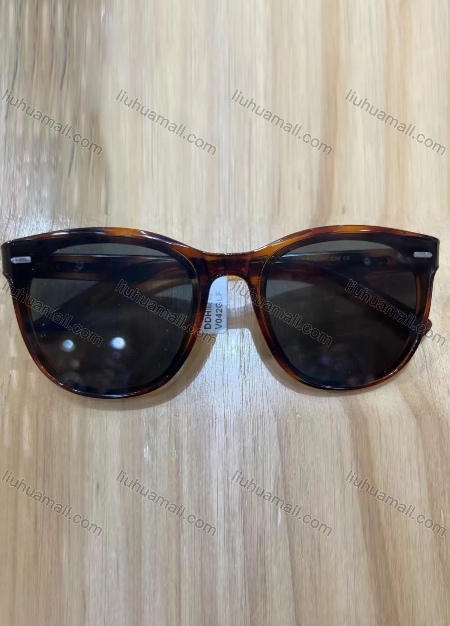 Wholesale Classic Plastic Pilot Frame Plain Lenses Sunglasses V042GLF# - Liuhuamall