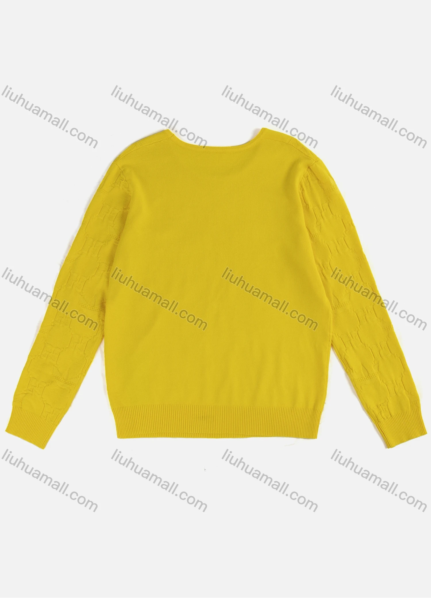 Wholesale Women's Causal Crew Neck Long Sleeve Plain Knit Sweater 2410# - Liuhuamall