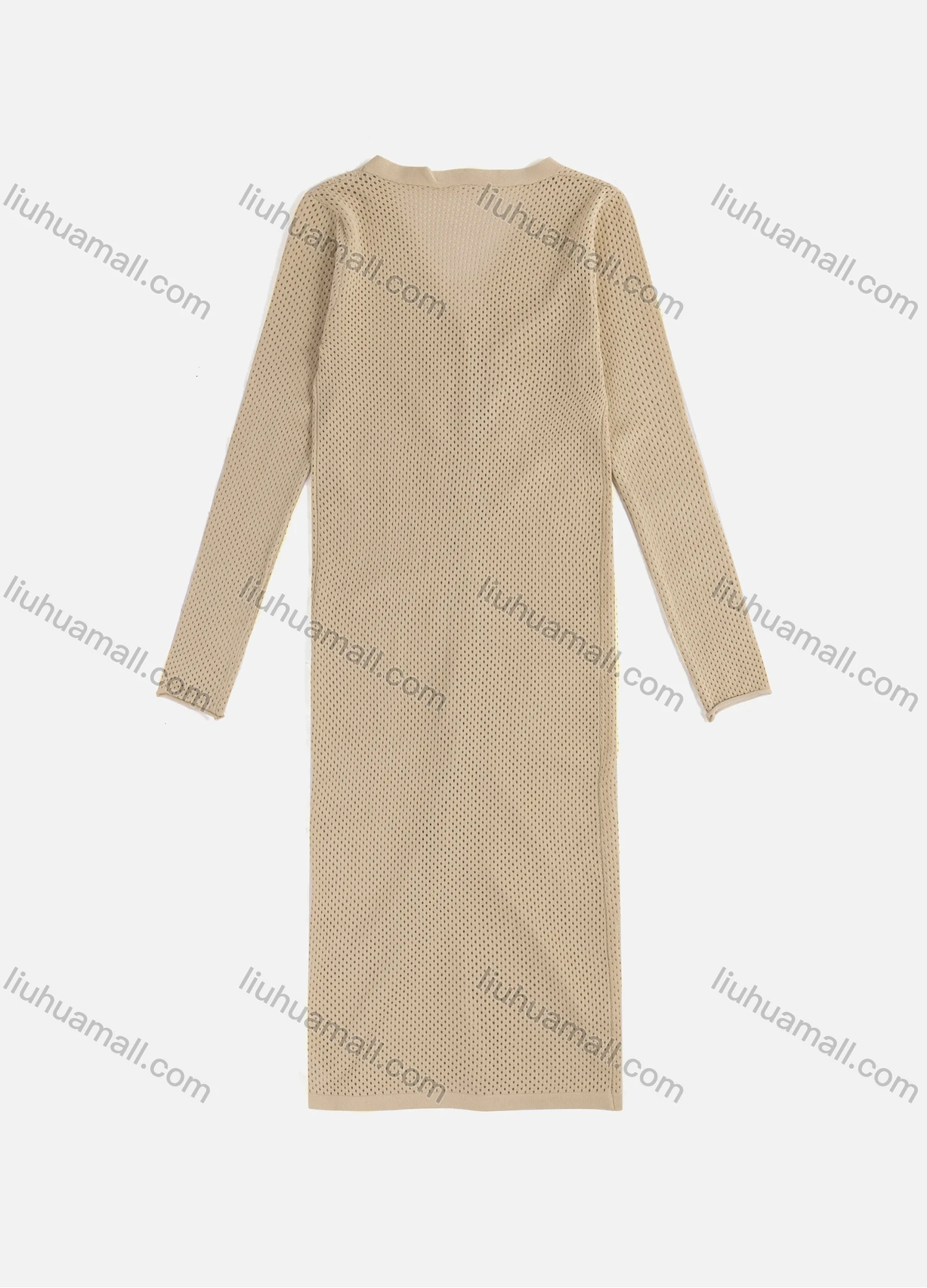 Wholesale Women's Casual Long Sleeve Hollow Out Button Down Cardigan 2450# - Liuhuamall