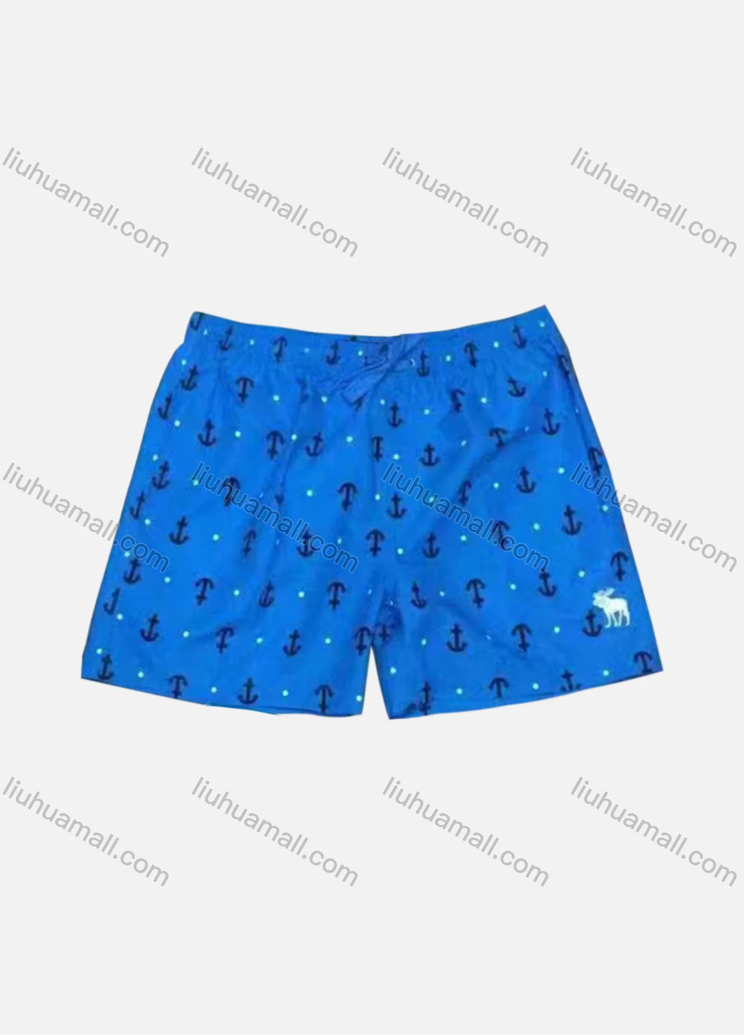 Wholesale Men's Vacation Allover Print Pin Dot Drawstring Beach Shorts 28SH06# - Liuhuamall