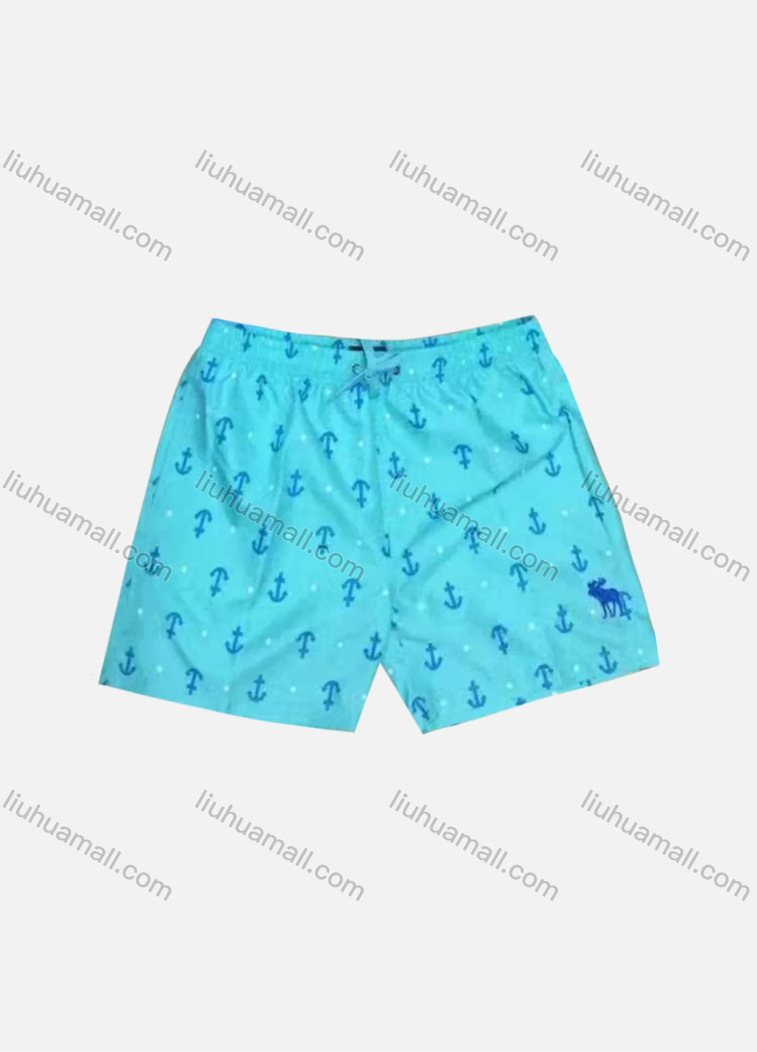 Wholesale Men's Vacation Allover Print Pin Dot Drawstring Beach Shorts 28SH06# - Liuhuamall