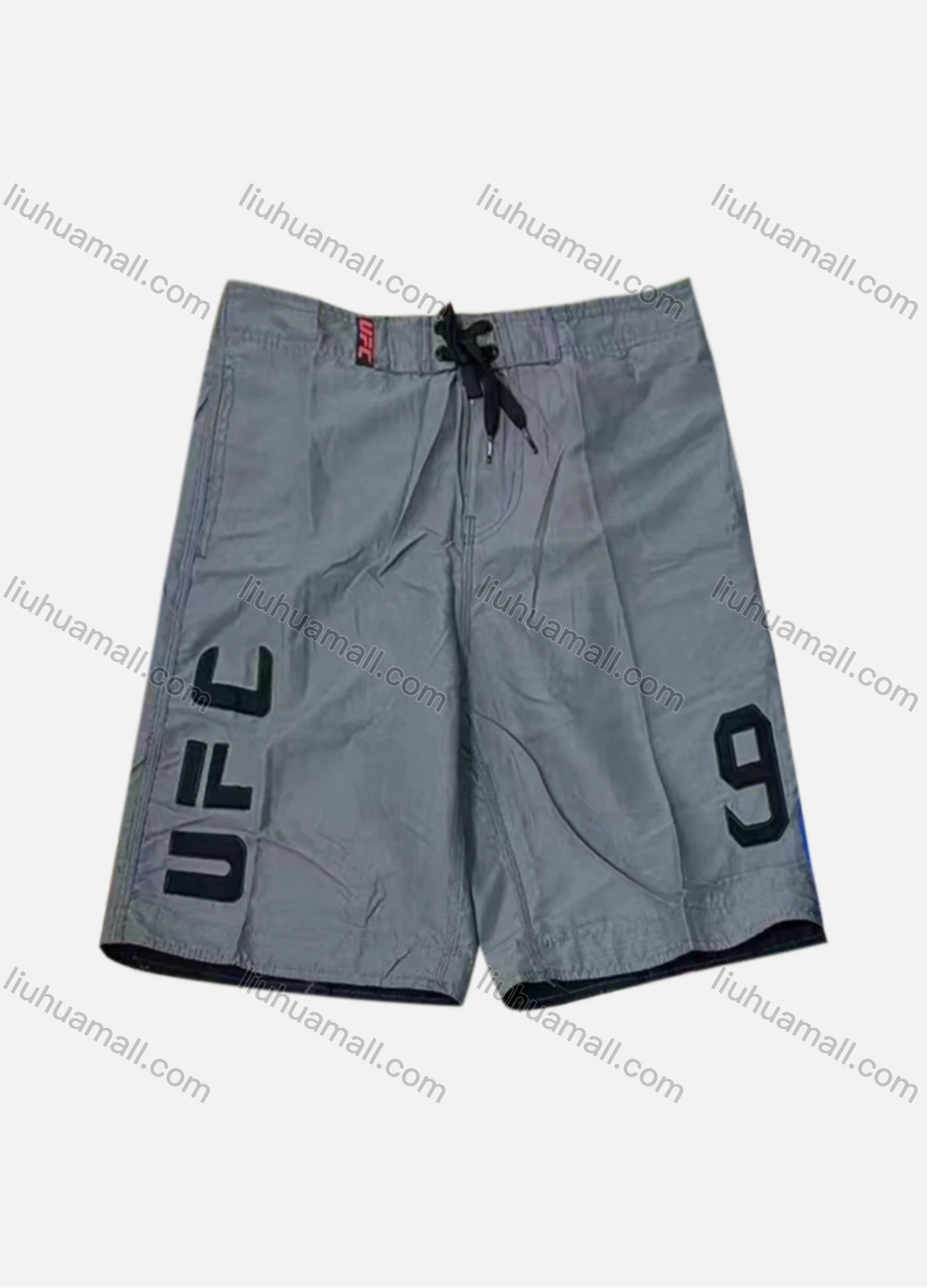 Wholesale Men's Casual Letter Print Drawstring Patch Pocket Elastic Waist Shorts 207# - Liuhuamall