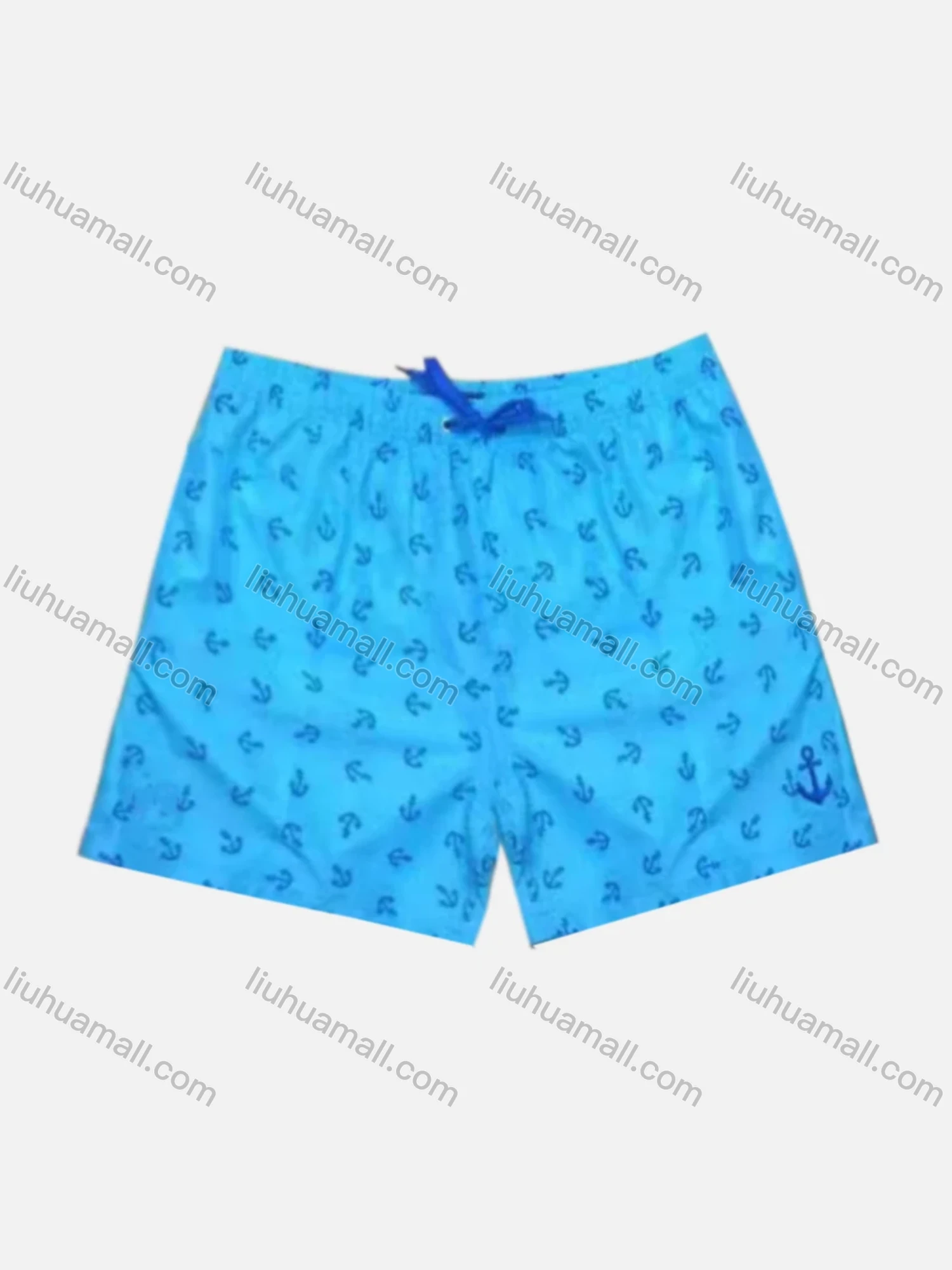 Wholesale Men's Vacation Allover Print Drawstring Beach Shorts 2801# - Liuhuamall