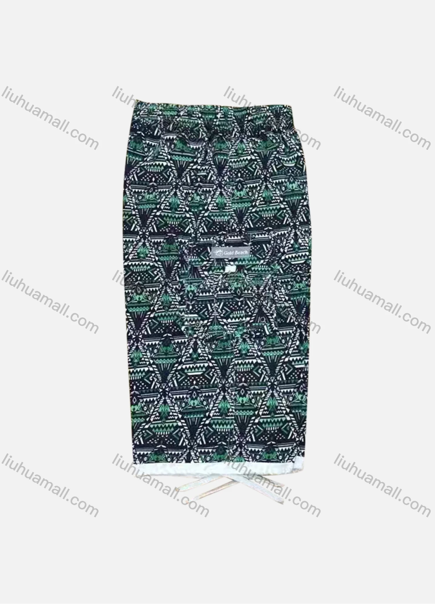Wholesale Men's Vacation Allover Print Elastic Waist Beach Shorts 4080# - Liuhuamall