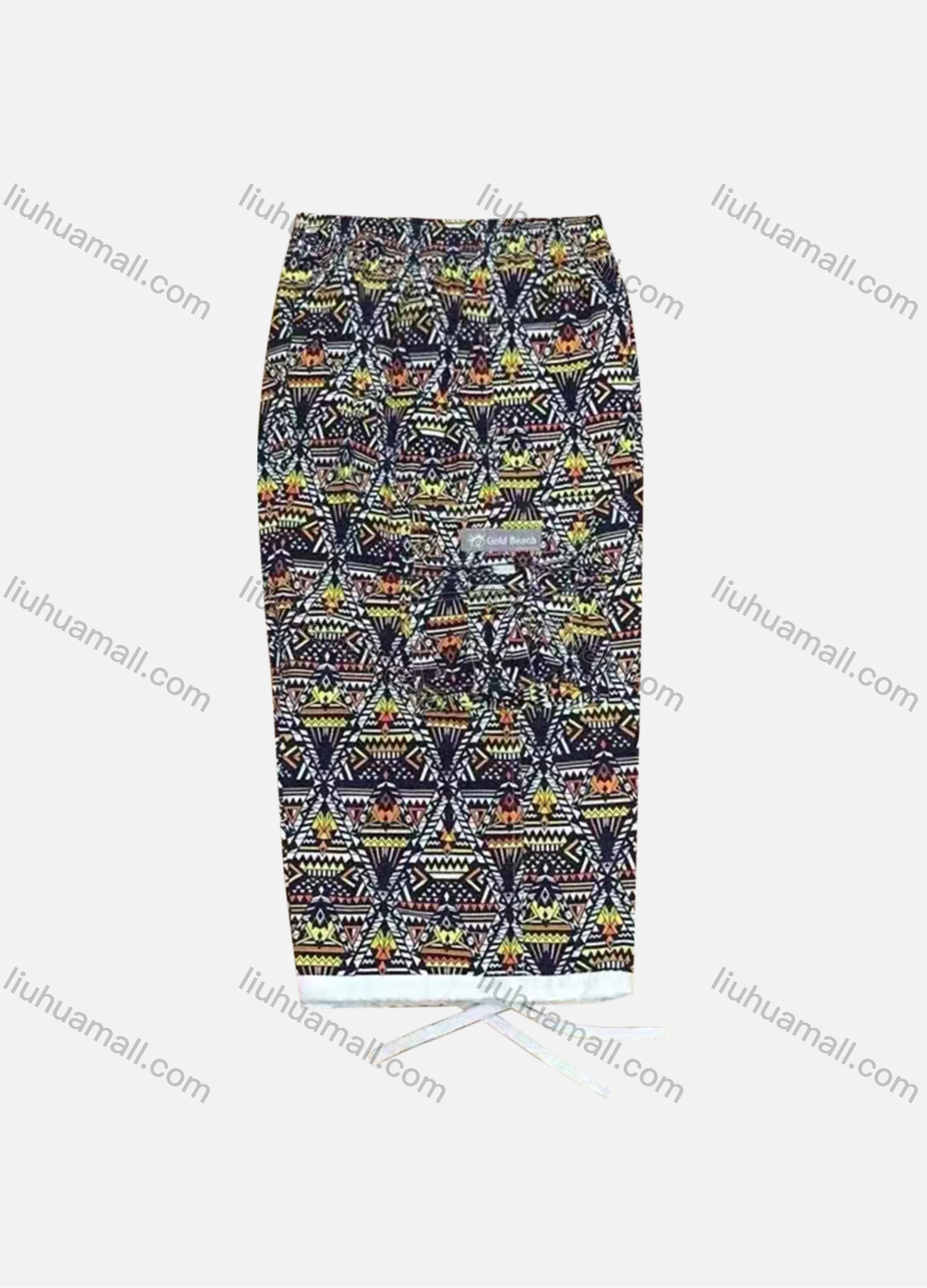 Wholesale Men's Vacation Allover Print Elastic Waist Beach Shorts 4080# - Liuhuamall