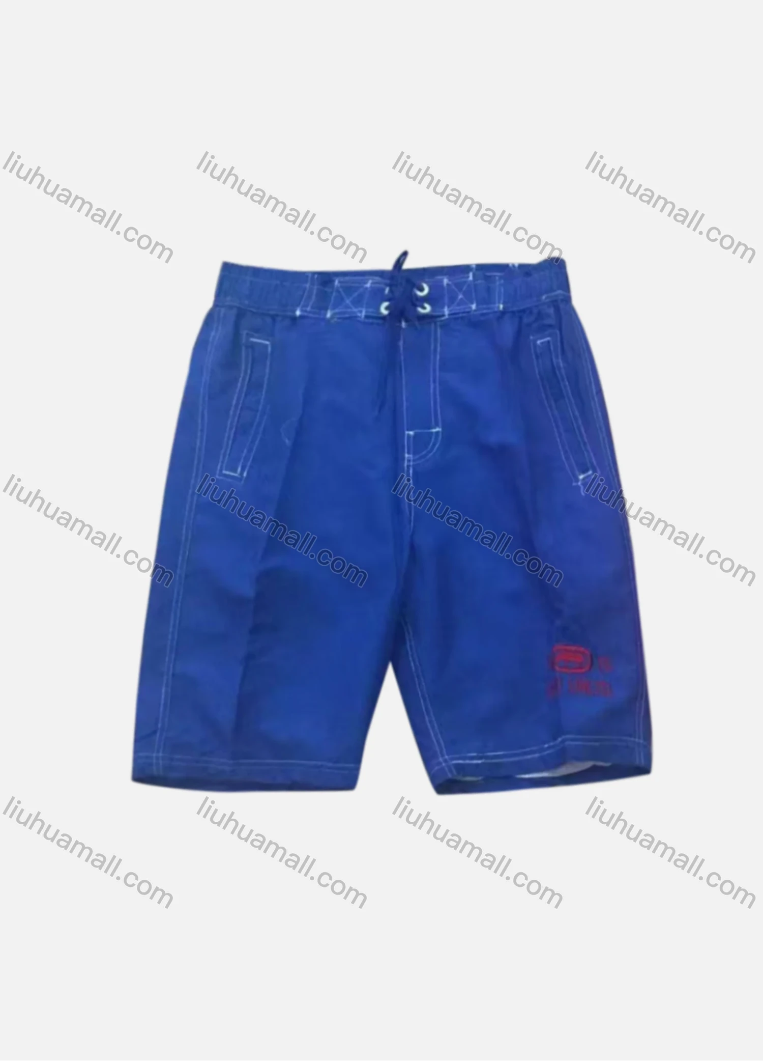 Wholesale Men's Casual Plain Drawstring Patch Pocket Shorts EK-304# - Liuhuamall