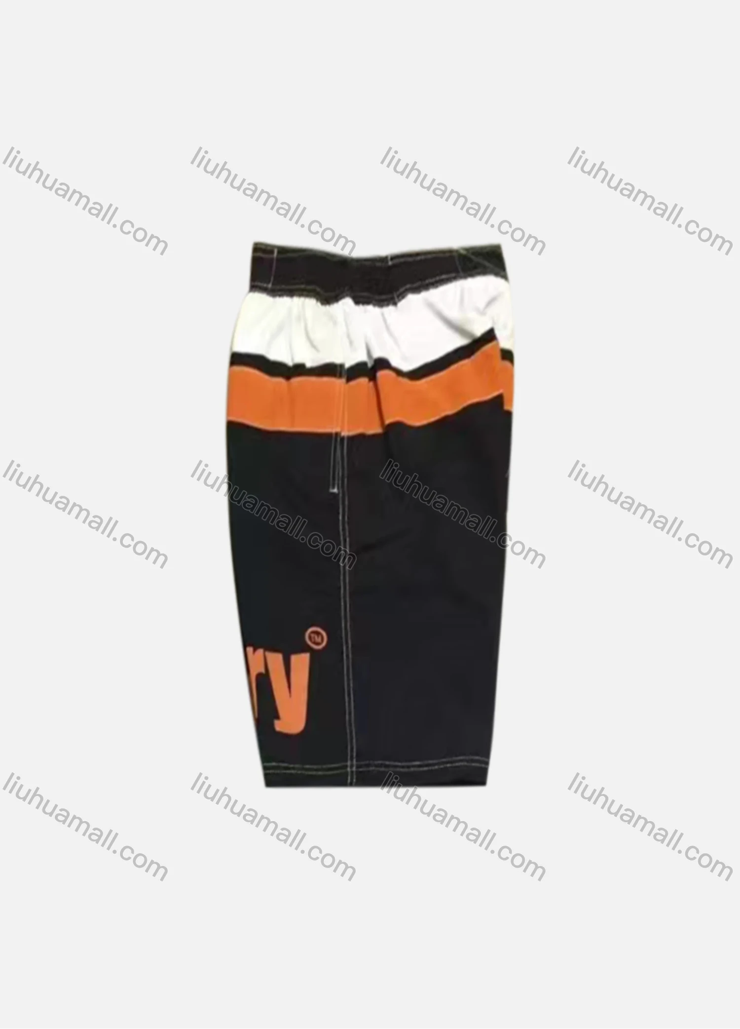 Wholesale Men's Casual Colorblock Letter Drawstring Flap Pockets Shorts G006# - Liuhuamall
