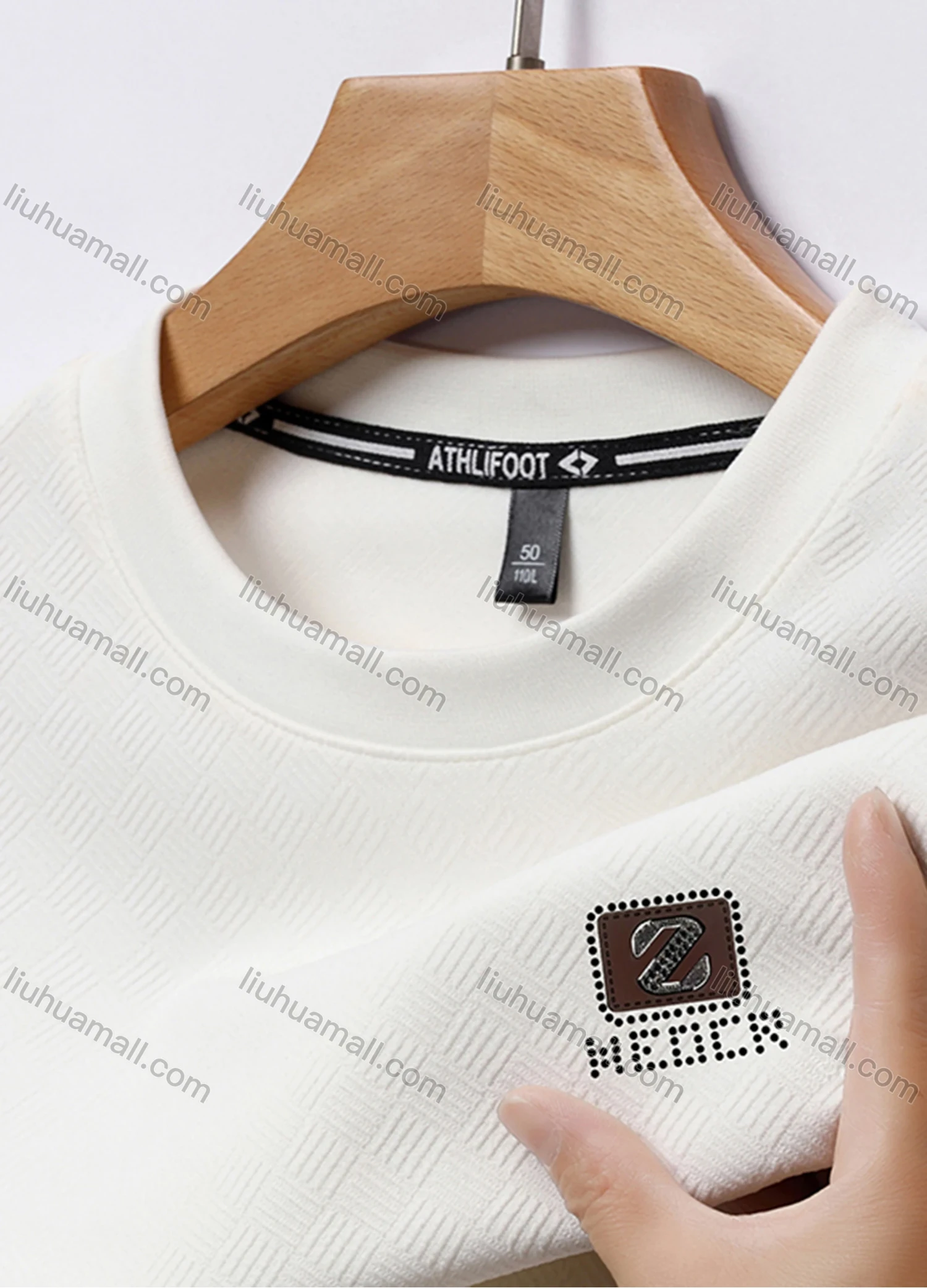 Wholesale Men's Casual Plain Basics Round Neck Long Sleeve Pullover Sweatshirt 2525# - Liuhuamall