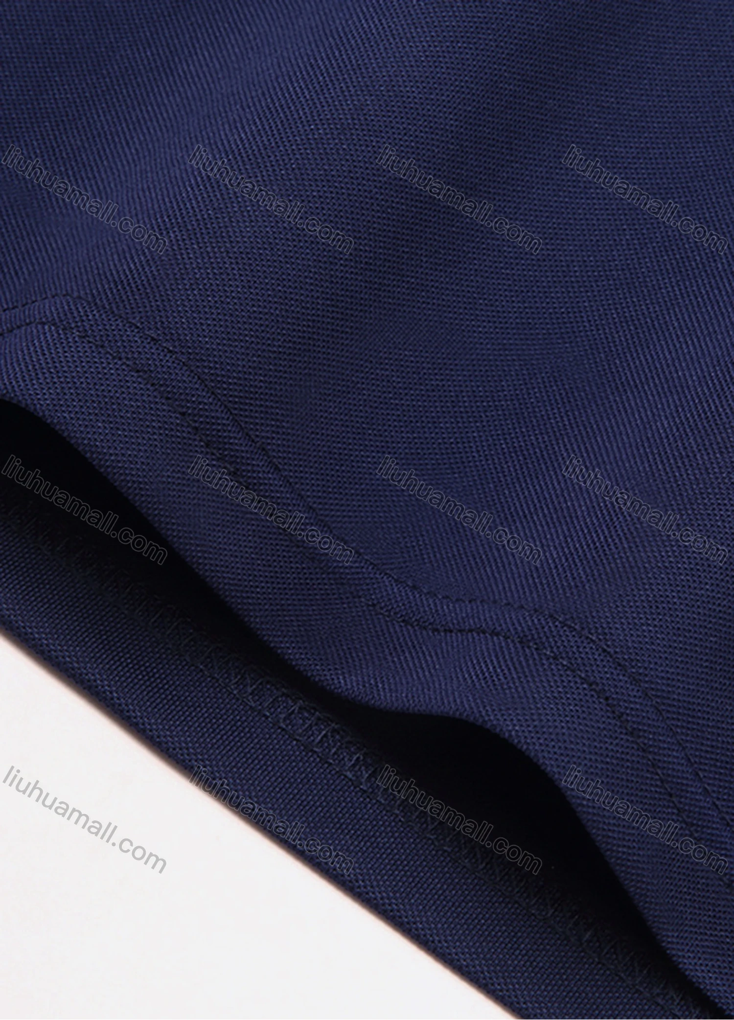 Wholesale Men's Casual Plain Collared Quarter Zip Striped Trim Long Sleeve Henley Shirt 6621# - Liuhuamall