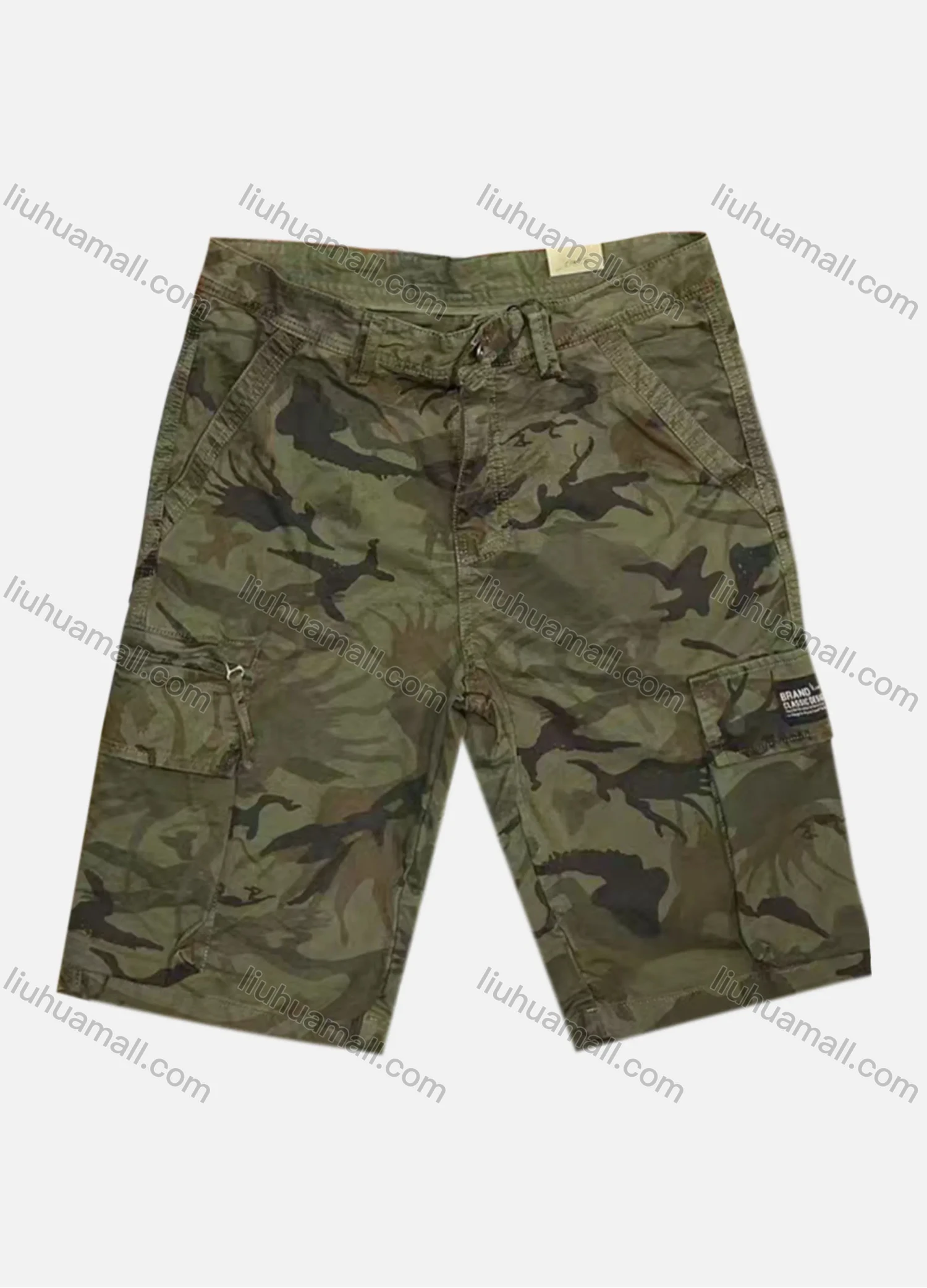Wholesale Men's Casual Camouflage Flap Pockets Cargo Shorts B2051# - Liuhuamall