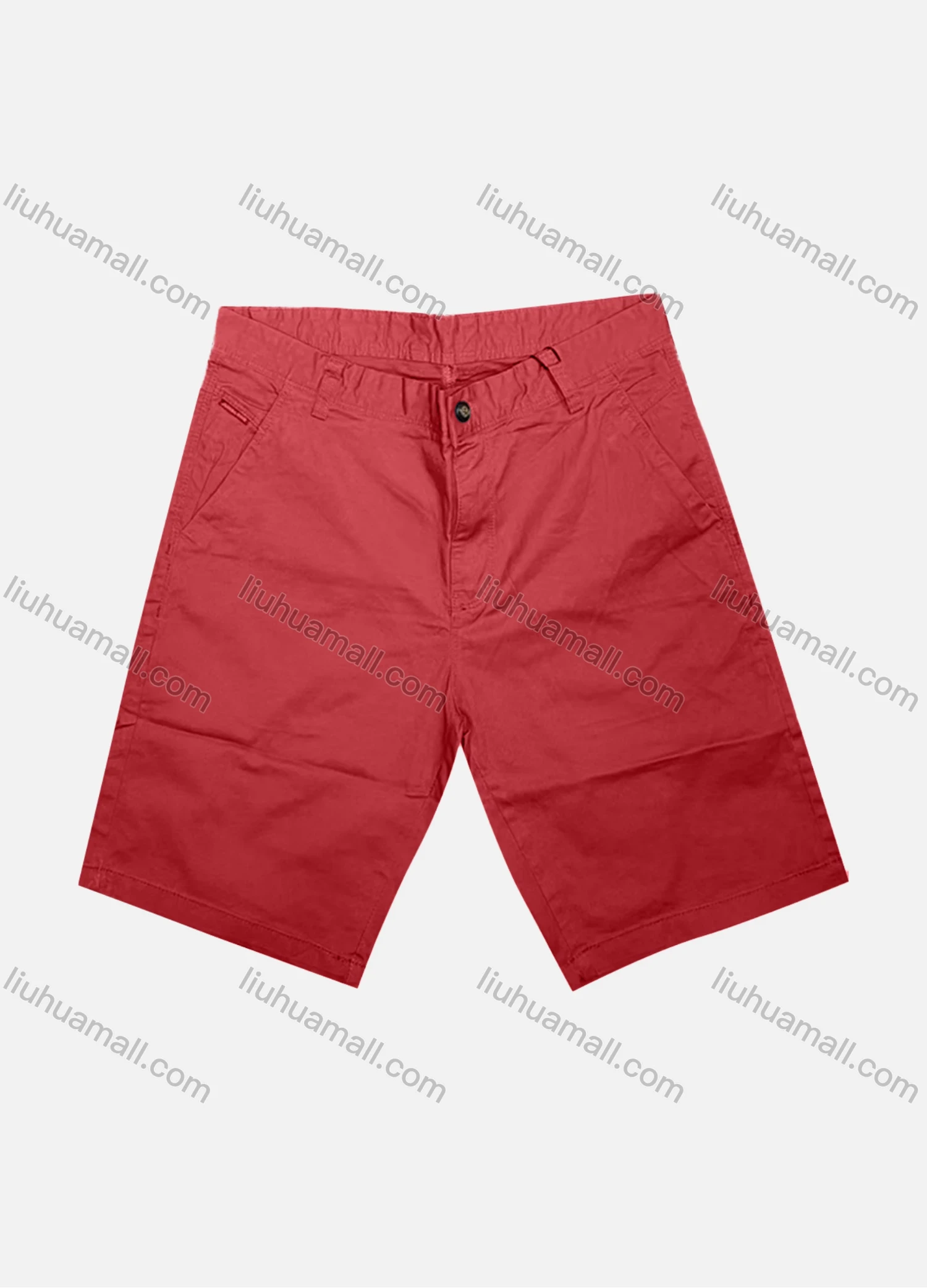 Wholesale Men's Casual Plain Patch Pocket Button Closure Shorts 16201# - Liuhuamall