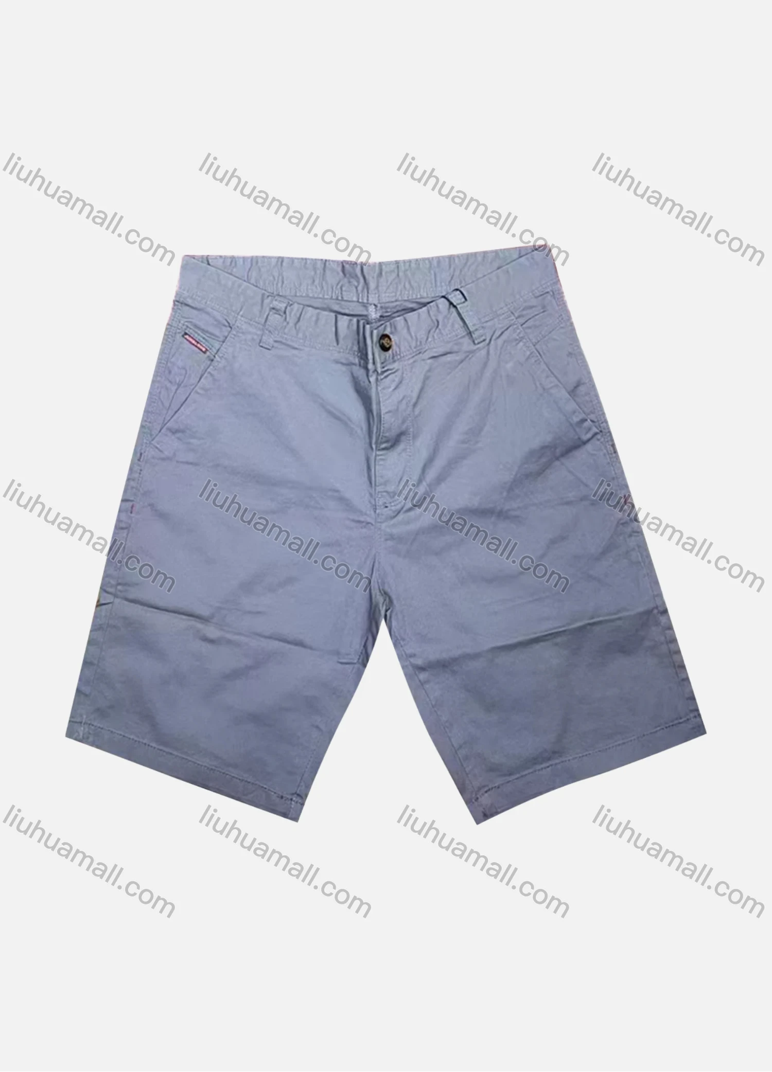 Wholesale Men's Casual Plain Patch Pocket Button Closure Shorts 16201# - Liuhuamall