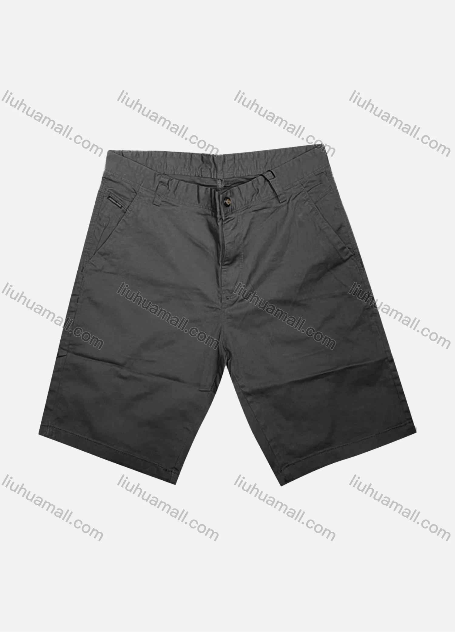Wholesale Men's Casual Plain Patch Pocket Button Closure Shorts 16201# - Liuhuamall