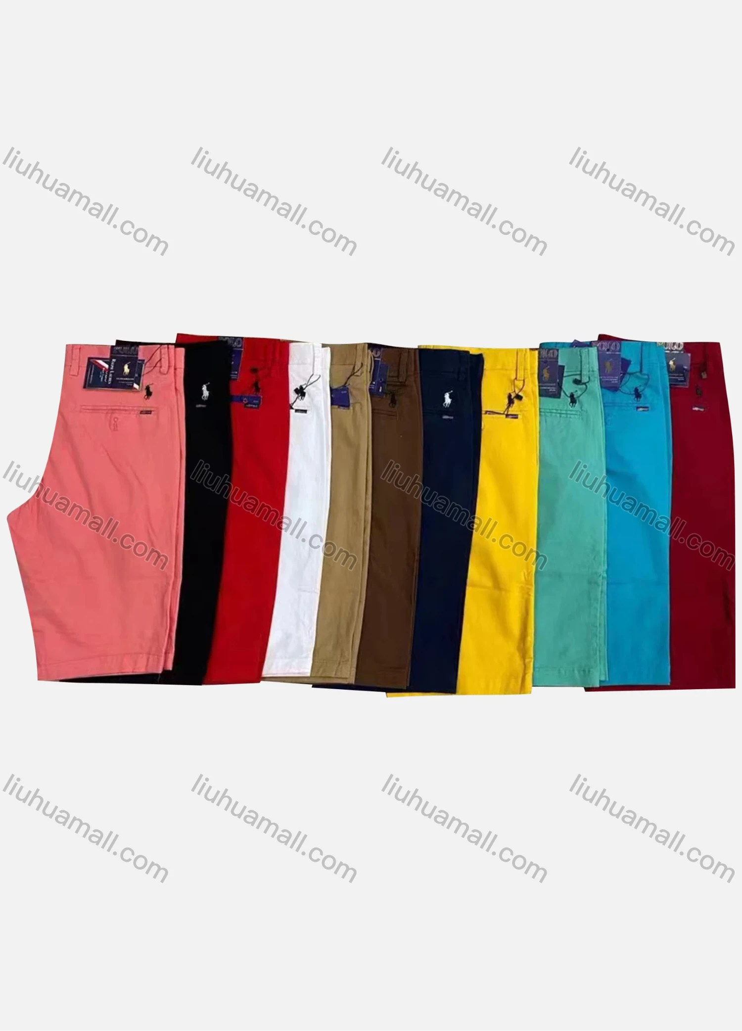 Wholesale Men's Casual Plain Patch Pocket Button Closure Shorts 9219# - Liuhuamall