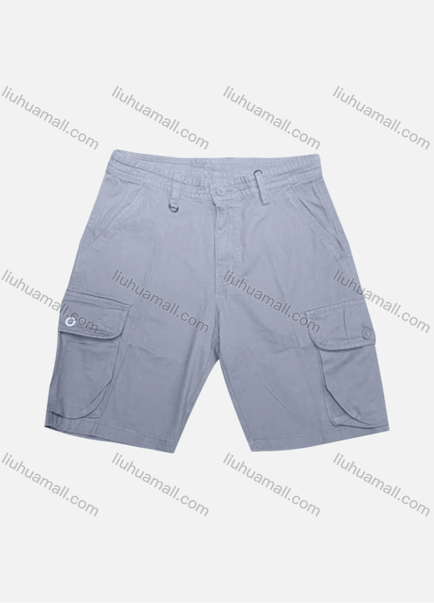 Wholesale Men's Casual Plain Flap Pockets Button Closure Shorts 28401# - Liuhuamall