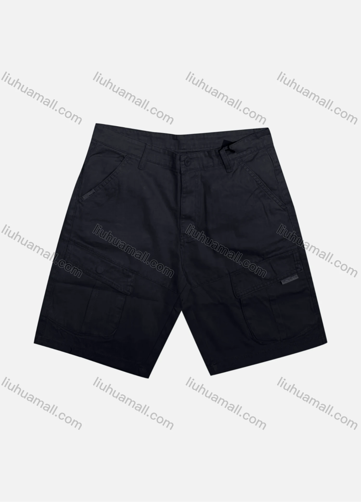 Wholesale Men's Casual Plain Patch Pocket Button Closure Shorts 27405# - Liuhuamall