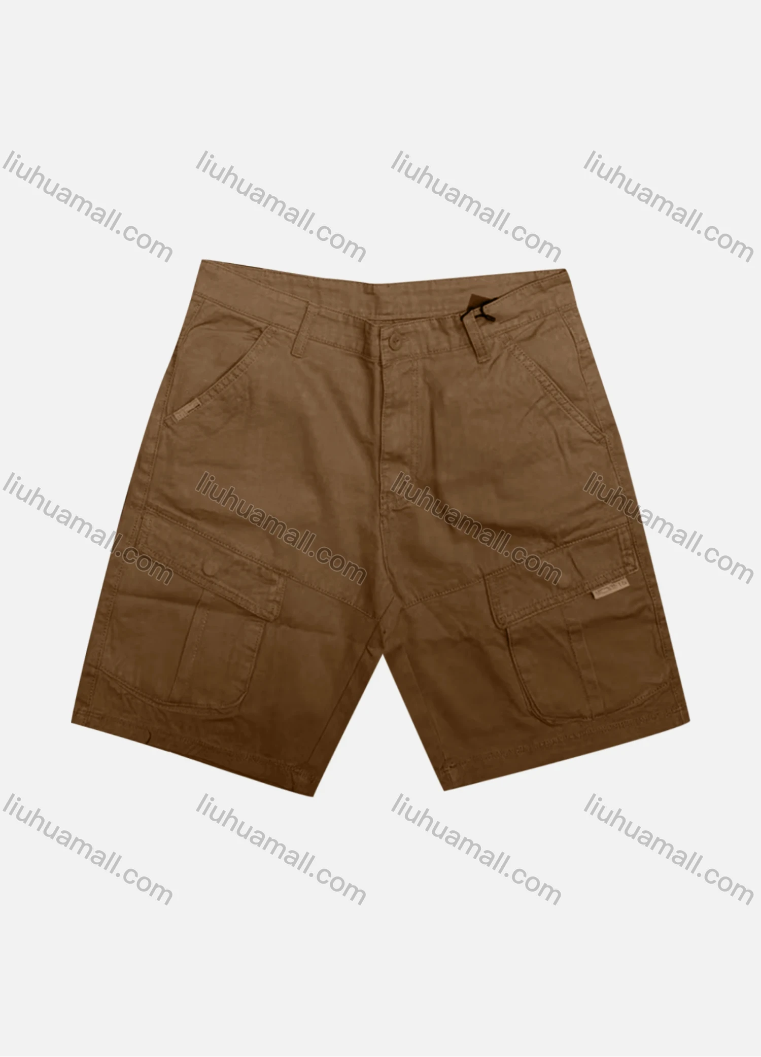 Wholesale Men's Casual Plain Patch Pocket Button Closure Shorts 27405# - Liuhuamall