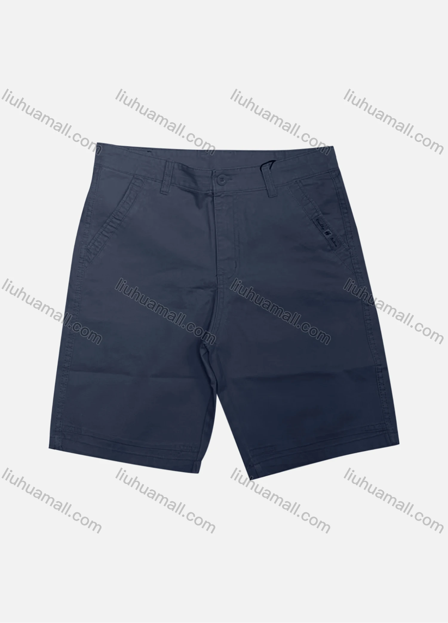 Wholesale Men's Casual Plain Patch Pocket Button Closure Shorts 17407# - Liuhuamall
