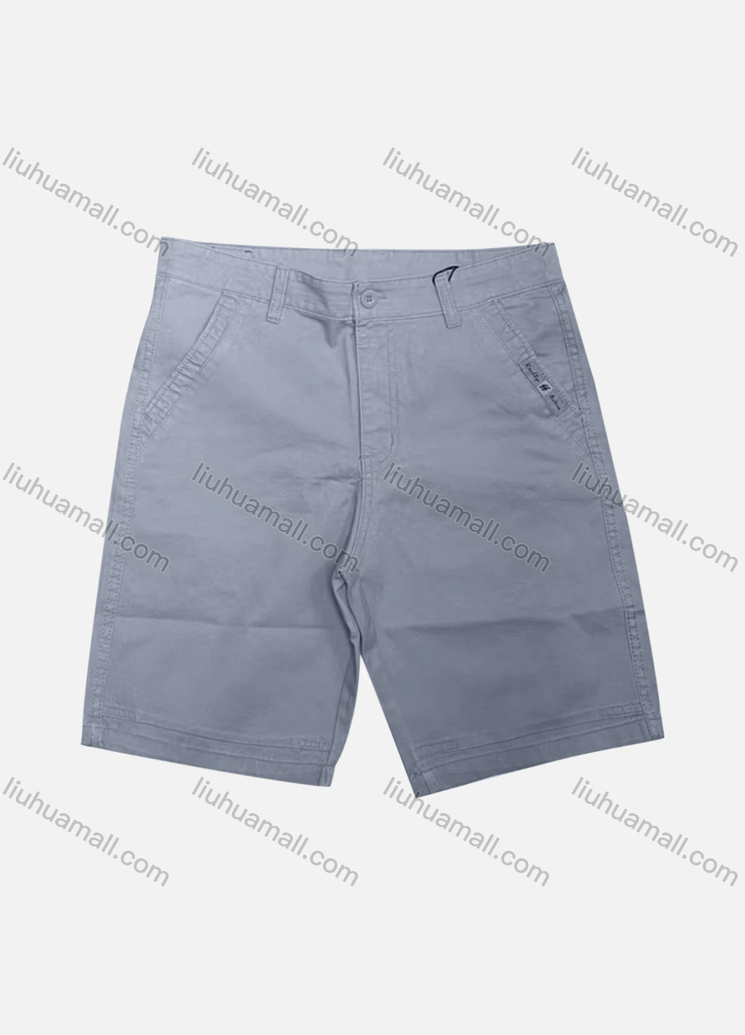 Wholesale Men's Casual Plain Patch Pocket Button Closure Shorts 17407# - Liuhuamall