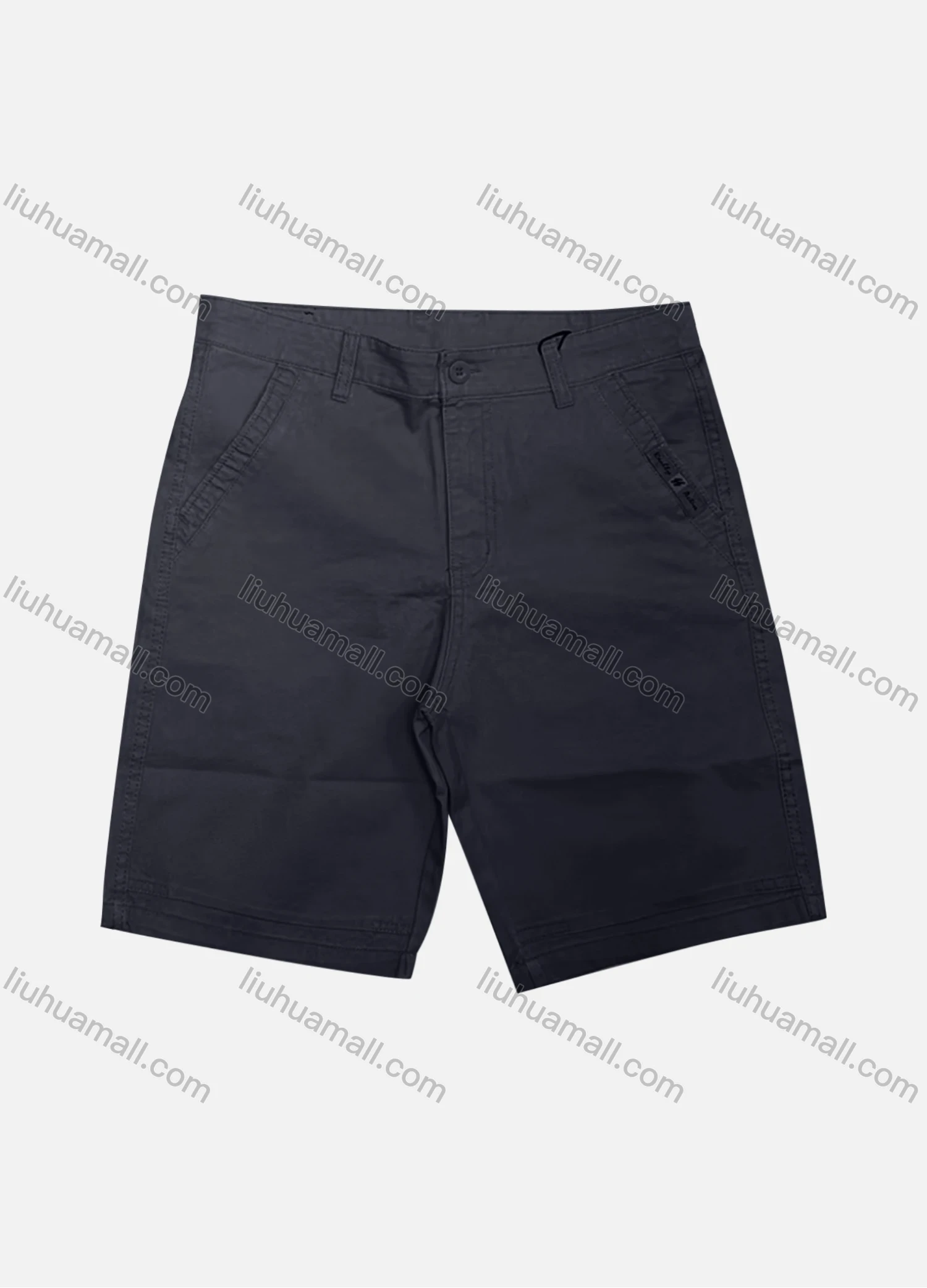 Wholesale Men's Casual Plain Patch Pocket Button Closure Shorts 17407# - Liuhuamall