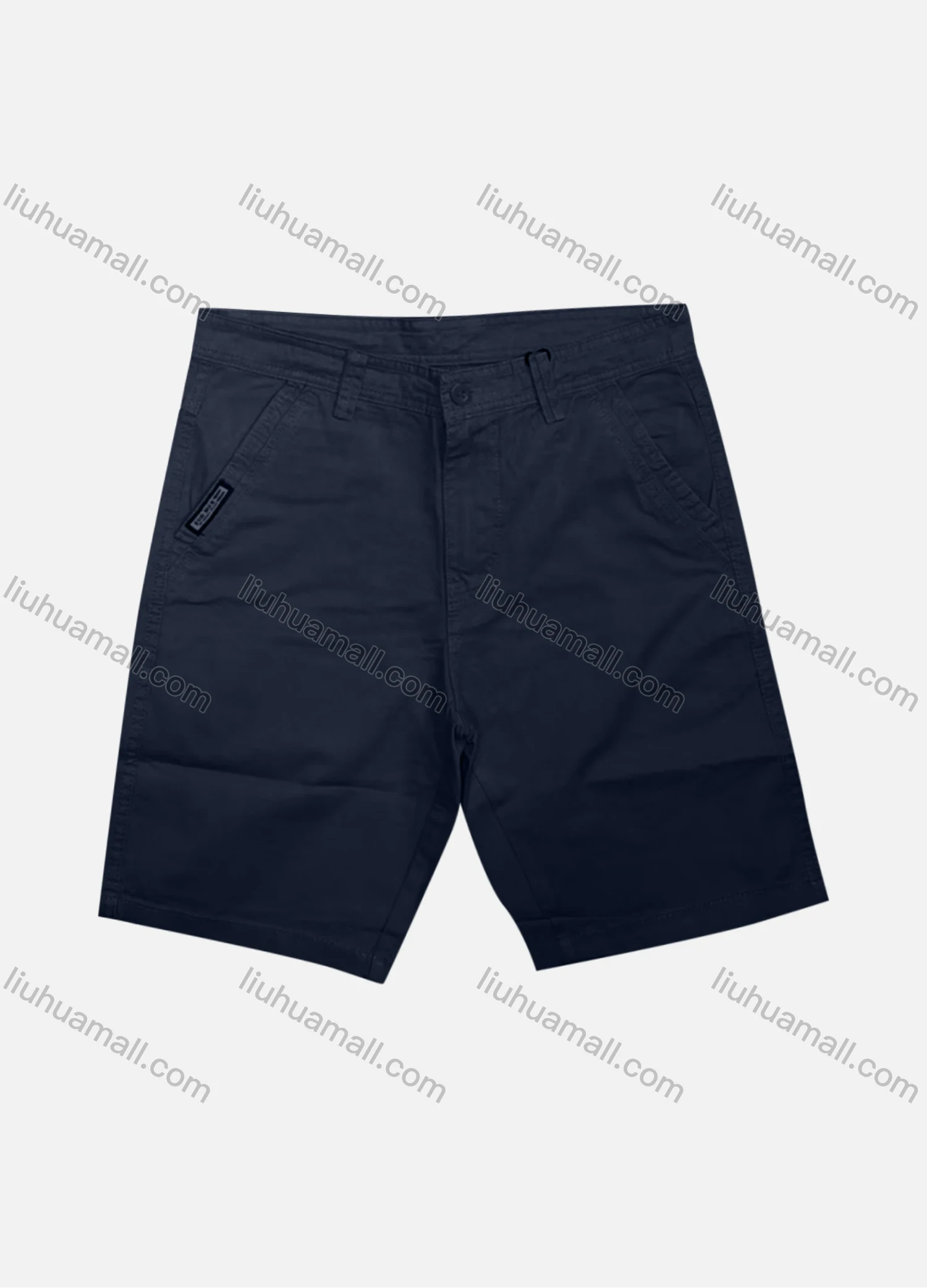 Wholesale Men's Casual Plain Patch Pocket Button Closure Shorts 17405# - Liuhuamall