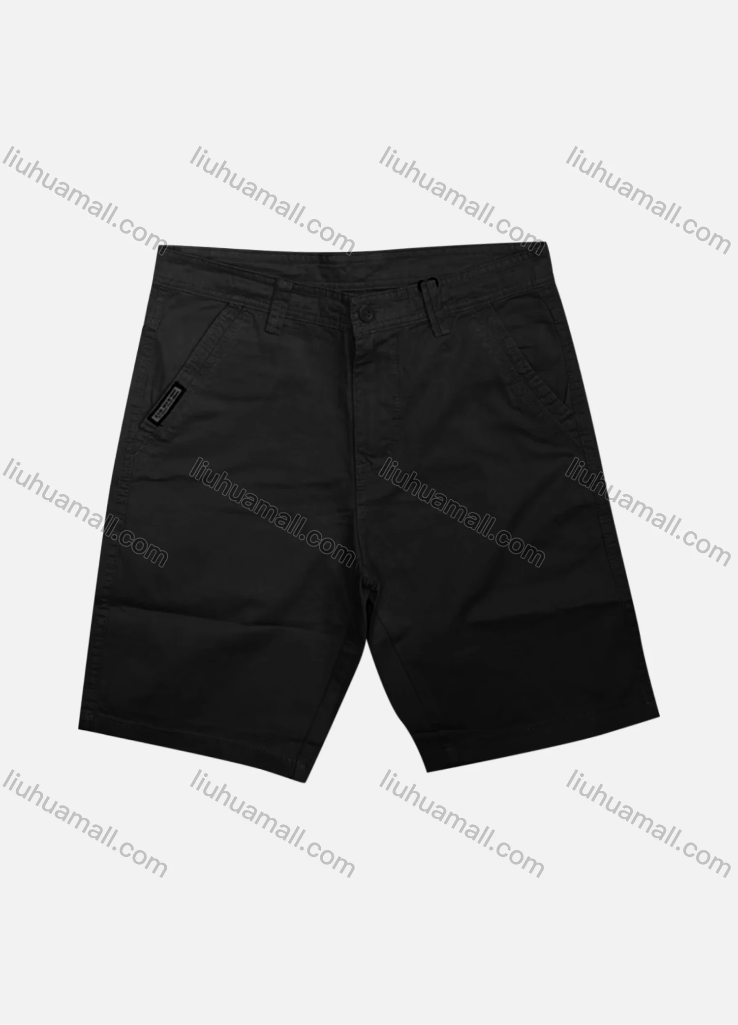 Wholesale Men's Casual Plain Patch Pocket Button Closure Shorts 17405# - Liuhuamall