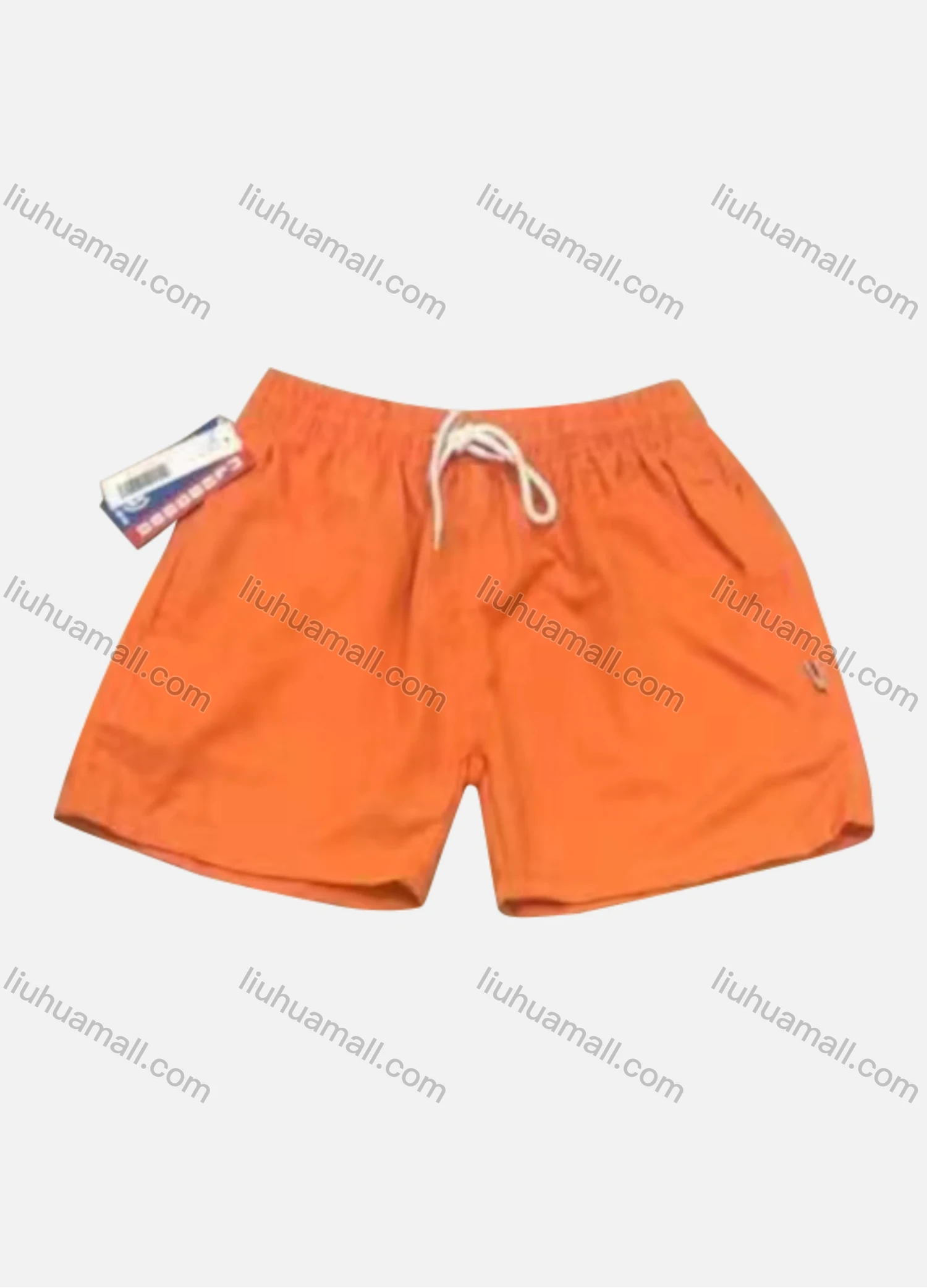 Wholesale Men's Casual Plain Patch Pocket Drawstring Shorts 113# - Liuhuamall