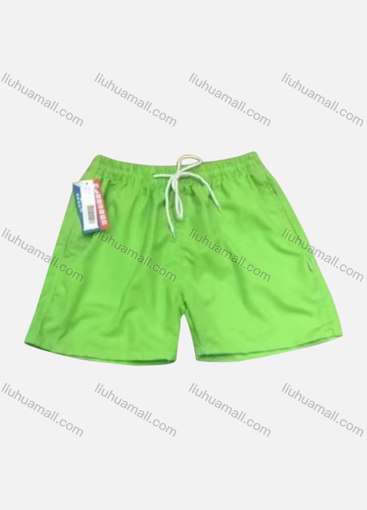 Wholesale Men's Casual Plain Patch Pocket Drawstring Shorts 113# - Liuhuamall