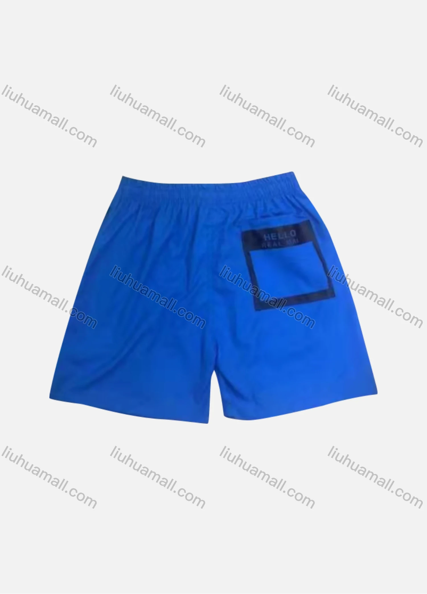 Wholesale Men's Casual Plain Patch Pocket Drawstring Shorts 113# - Liuhuamall