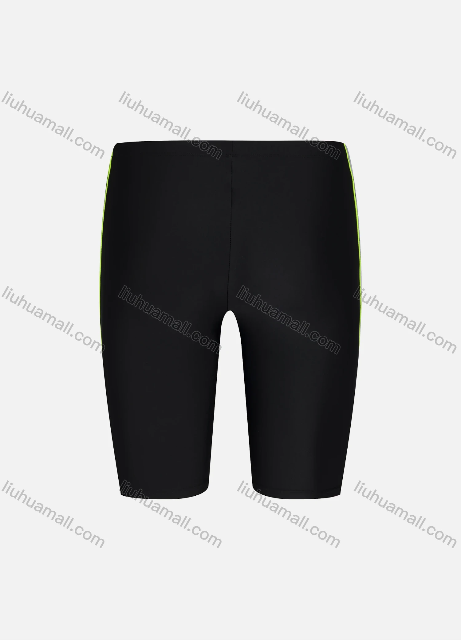 Wholesale Women's Sporty High Waist Plain Splicing Colorblock Short Legging 0068# - Liuhuamall