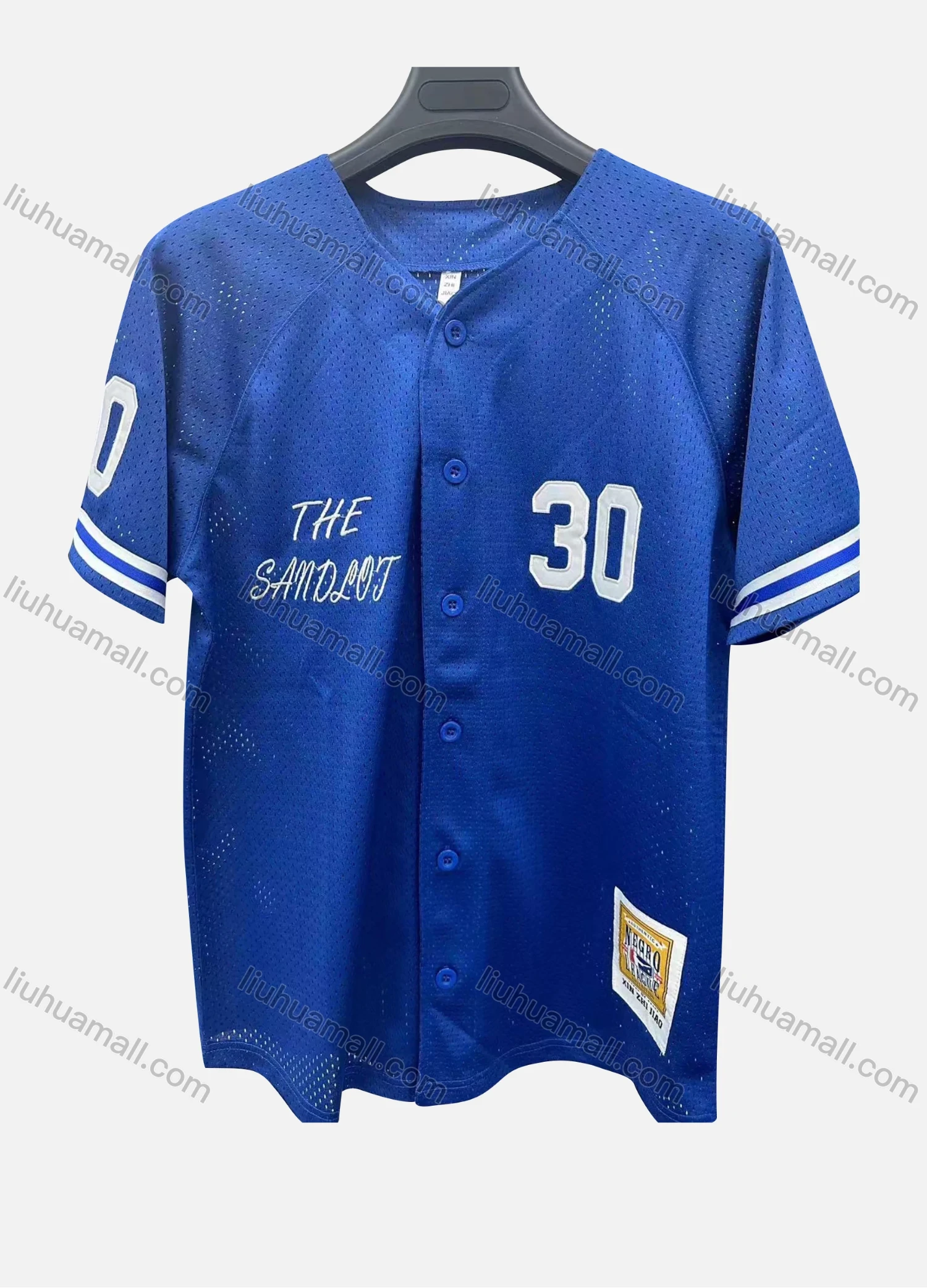 Wholesale Men's Athletic Workout V Neck Letter Button Front Striped Trim Breathable Short Sleeve Baseball Jersey Top - Liuhuamall