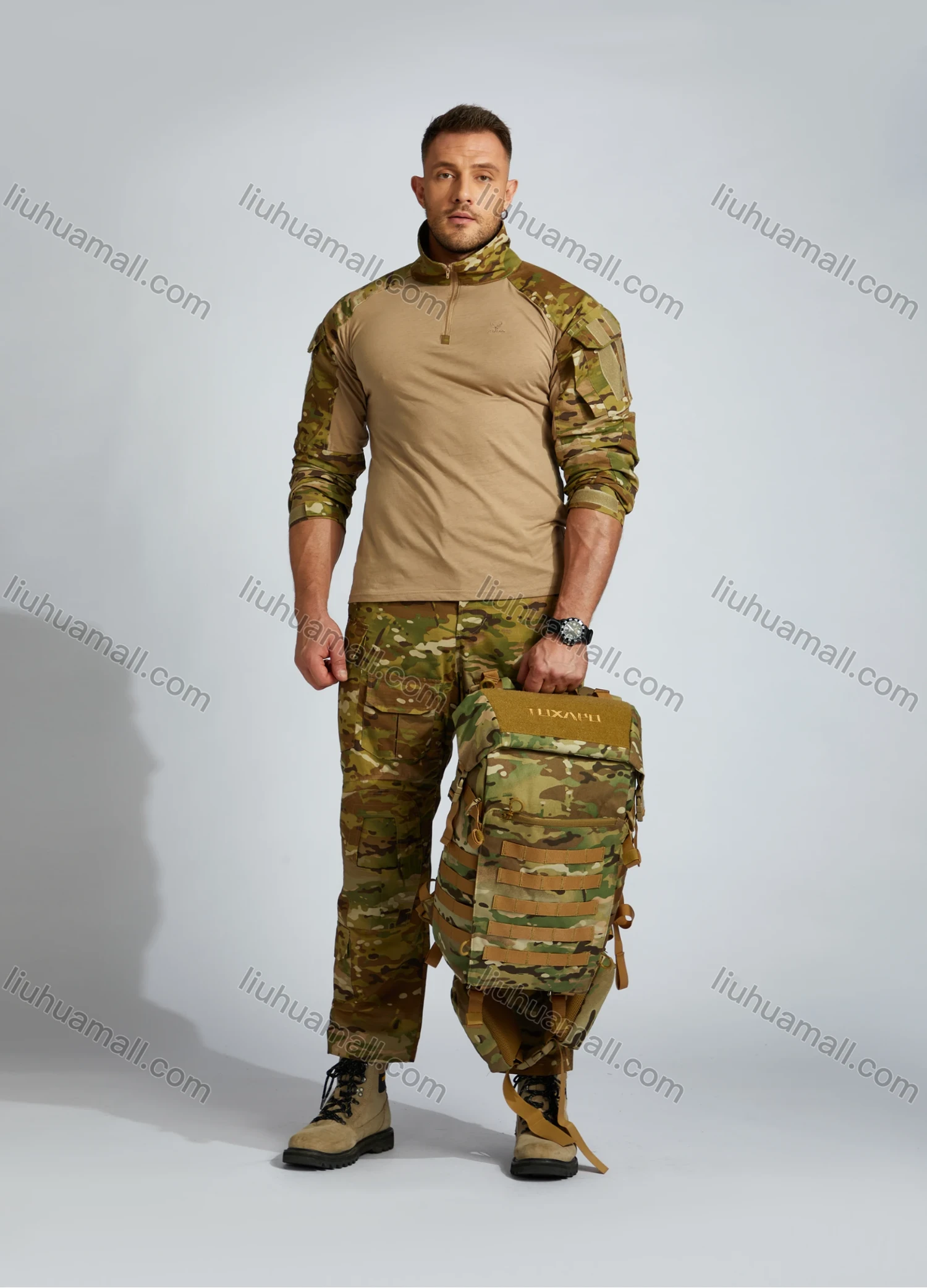 Wholesale Men's Nylon Camouflage Print 30L Outdoor Tactical Backpack TPT801CP# - Liuhuamall