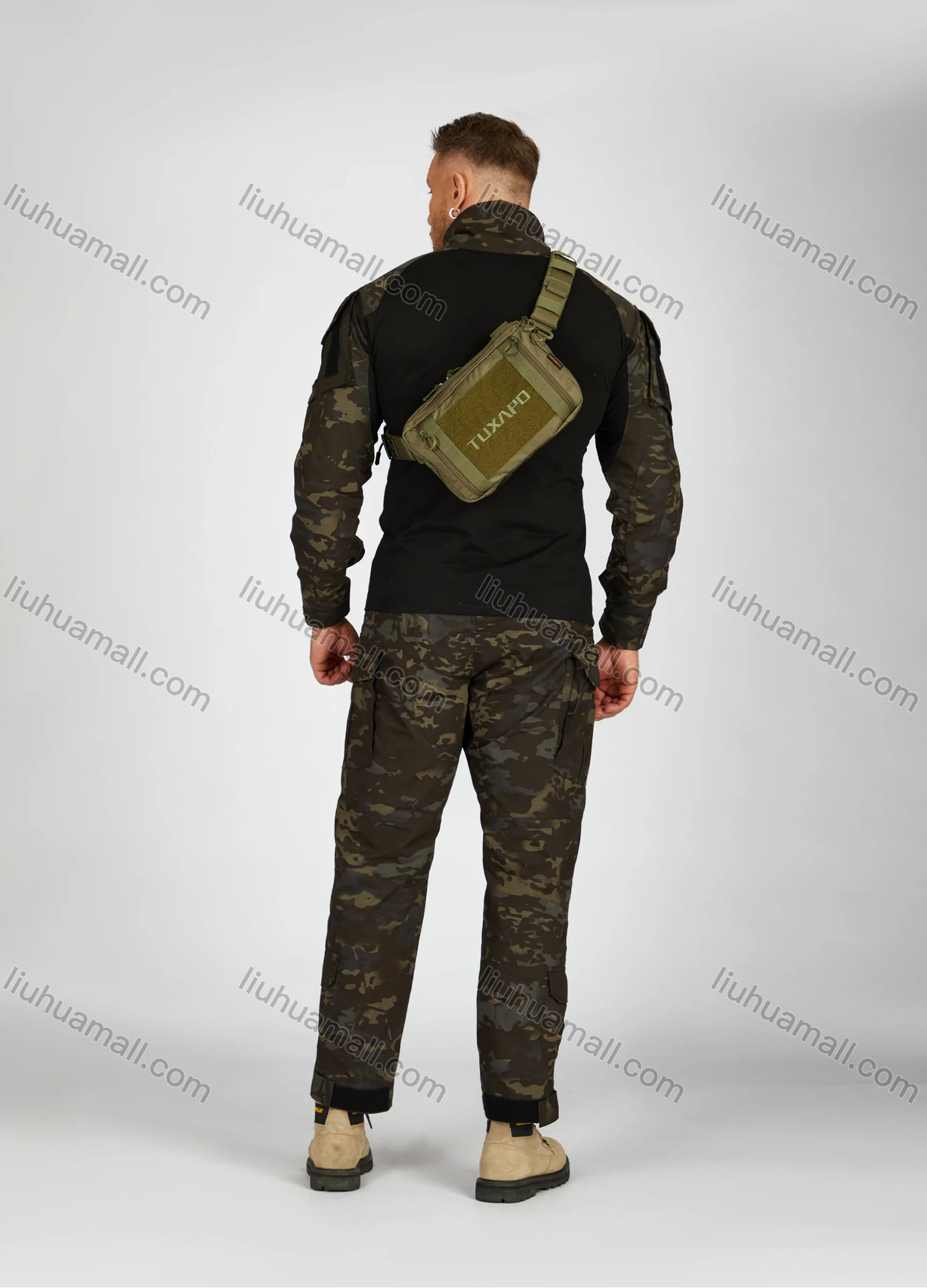 Wholesale Men's Nylon Letter Outdoor Tactical Crossbody Bag TPT804RG# - Liuhuamall