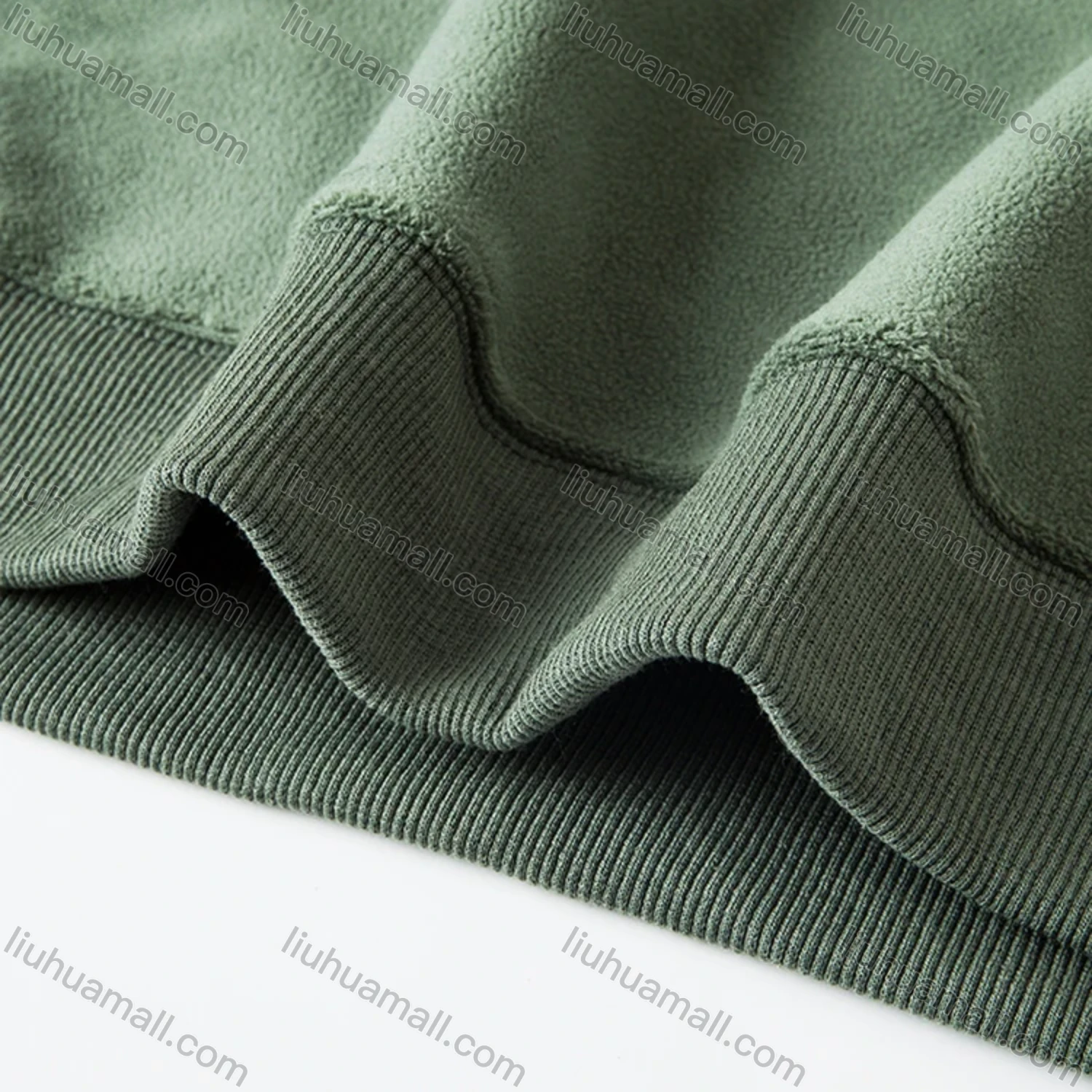 Wholesale Men's Casual Plain Label Embroidery Round Neck Thermal Lined Long Sleeve Sweatshirt 8520# - Liuhuamall