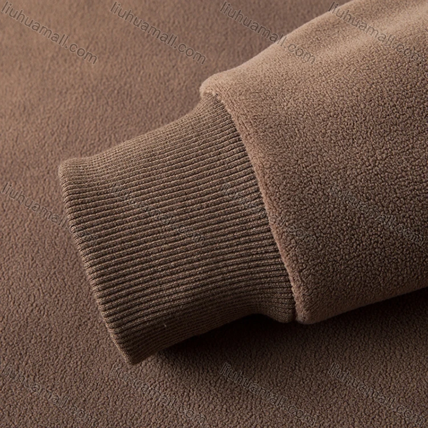 Wholesale Men's Casual Plain Letter Round Neck Thermal Lined Long Sleeve Sweatshirt 8521# - Liuhuamall